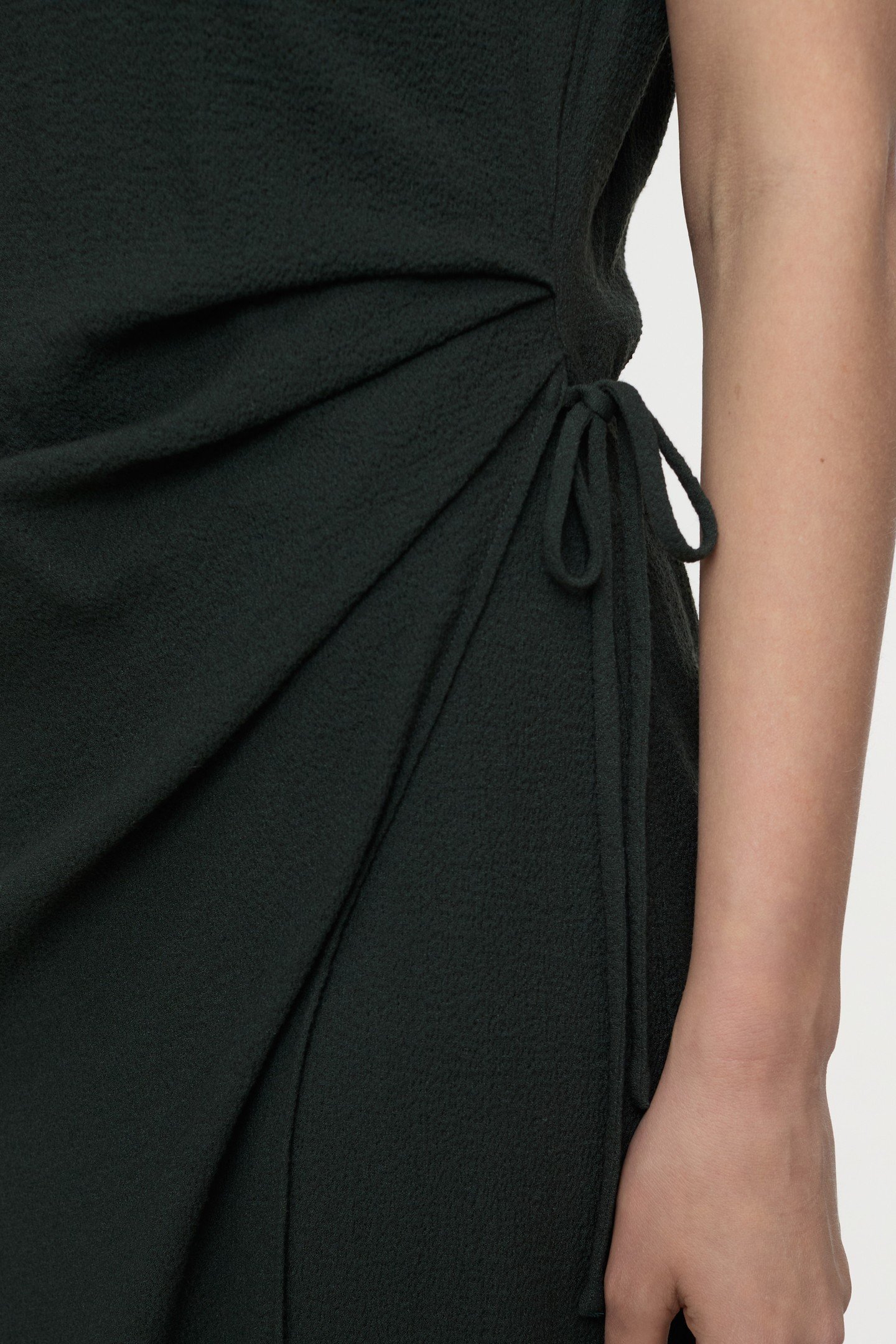 DRAPED DRESS IRISH COFFEE 3