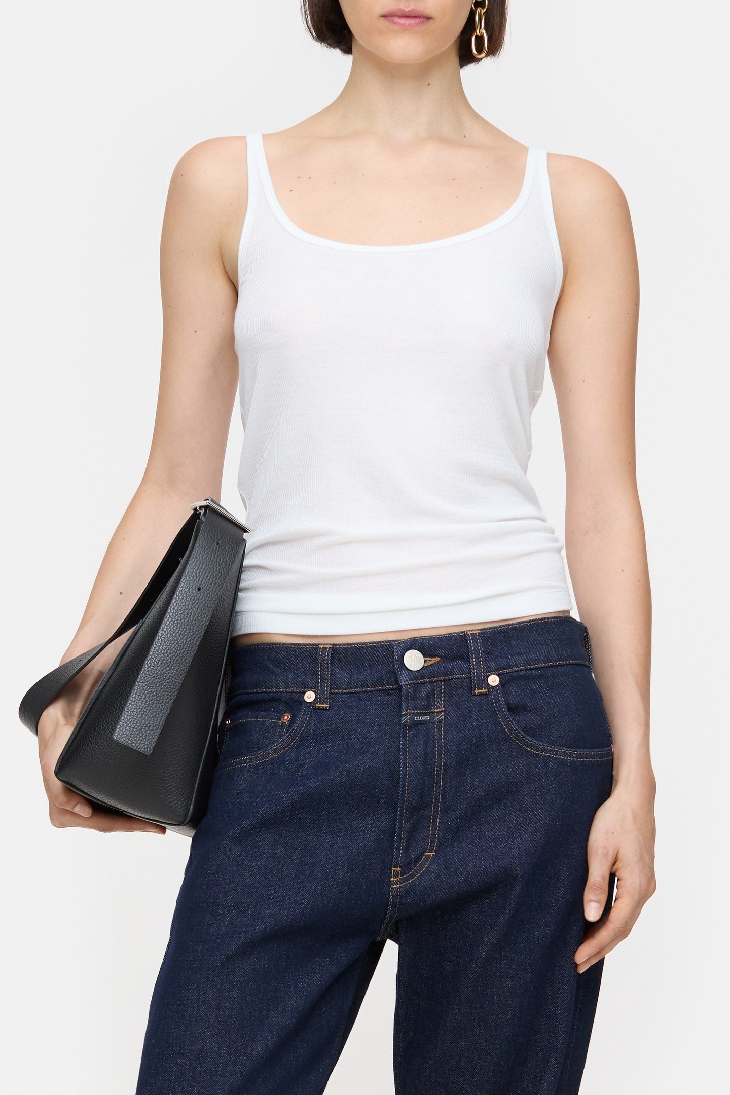 STRAP TOP T-SHIRTS WHITE 1