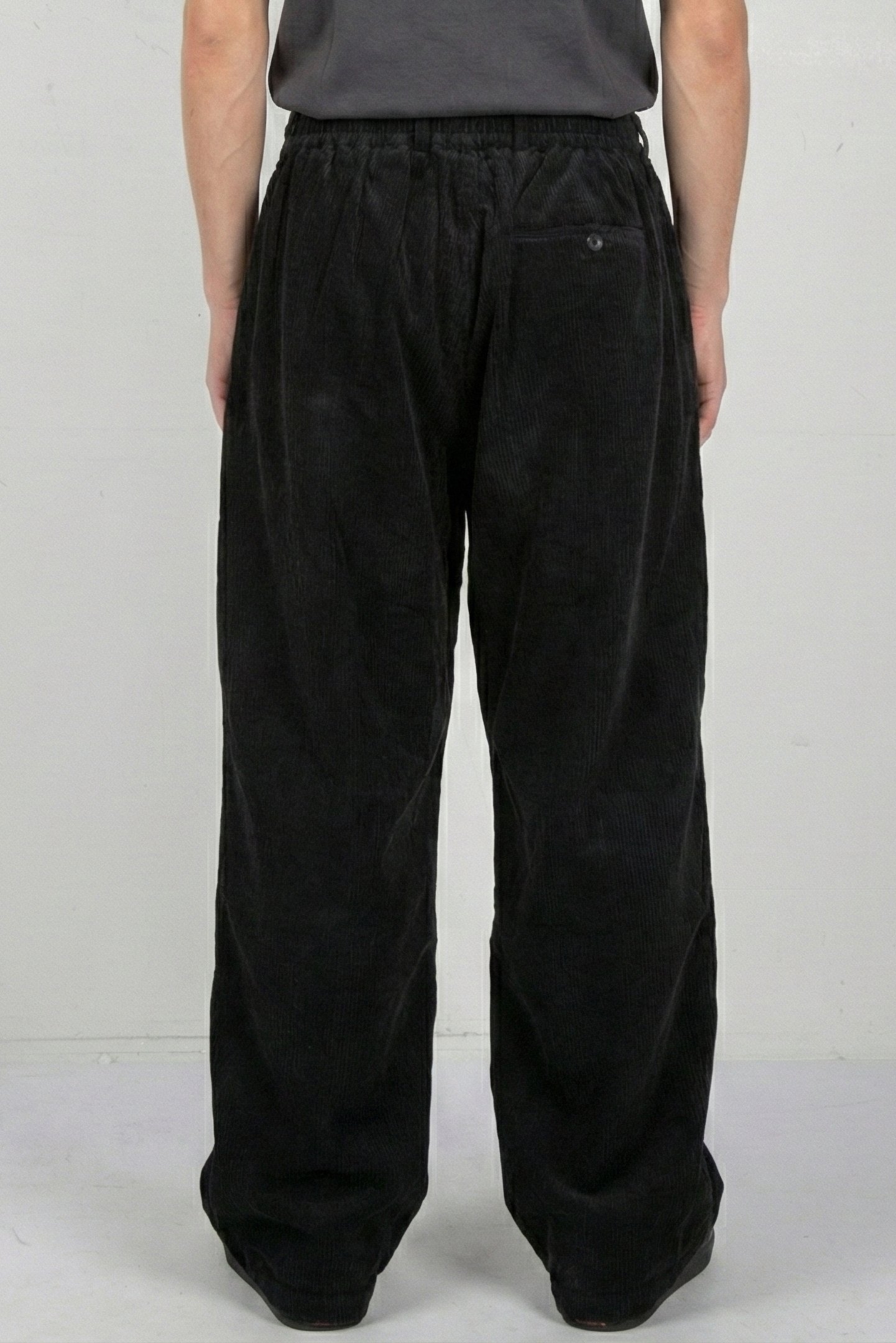 MARTINE ROSE – EXTREME WIDE LEG TAILORED TROUSER BLACK 2