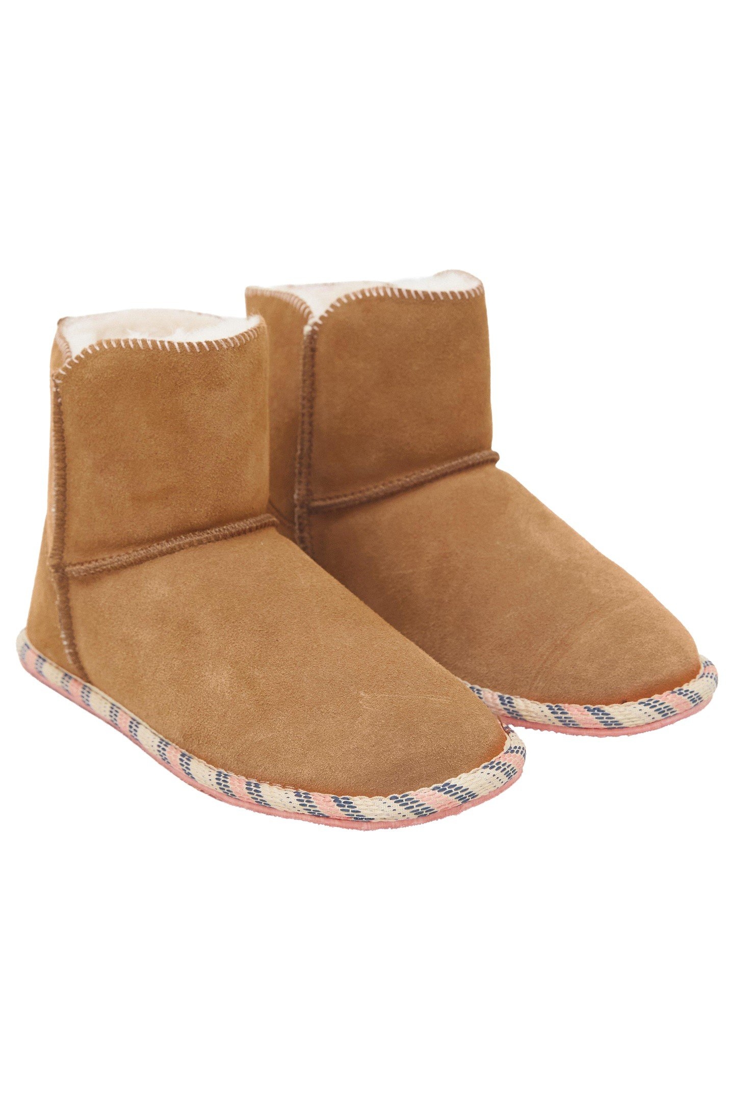 SUEDE AND SHEARLING BOOTIE MID TAN 2