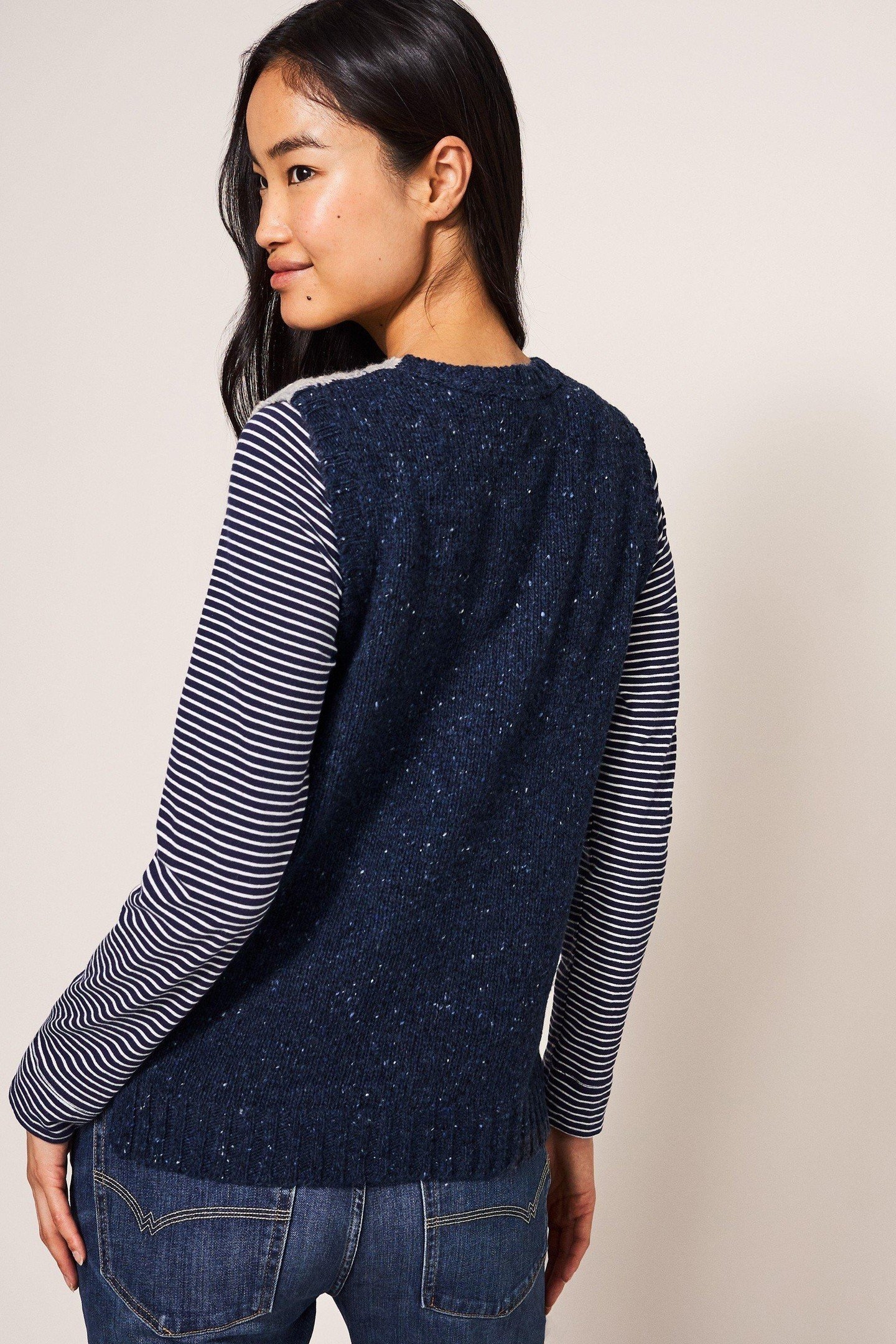 COLOURBLOCK CABLE TANK GREY MULTI 2