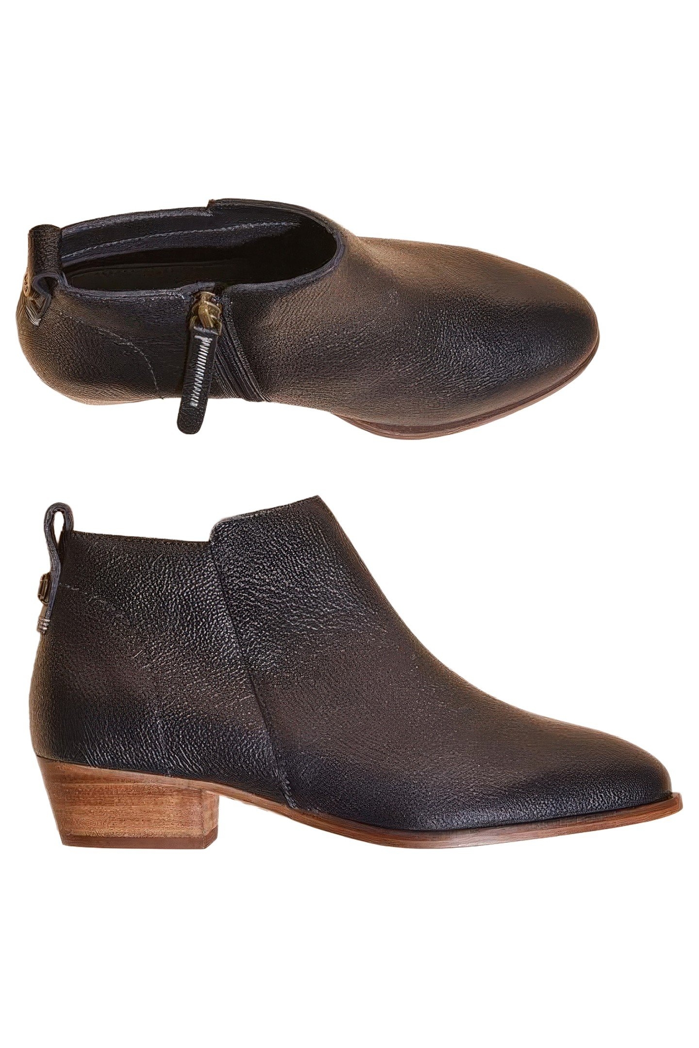 WILLOW LEATHER ANKLE BOOT PURE BLACK 3