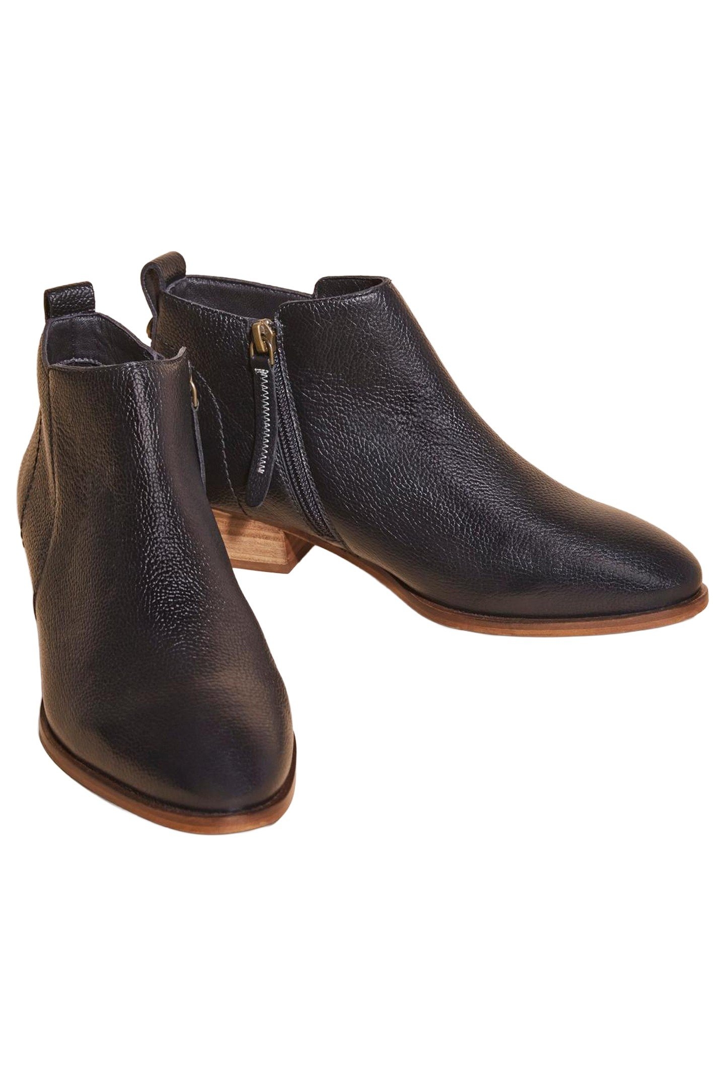 WILLOW LEATHER ANKLE BOOT PURE BLACK 4