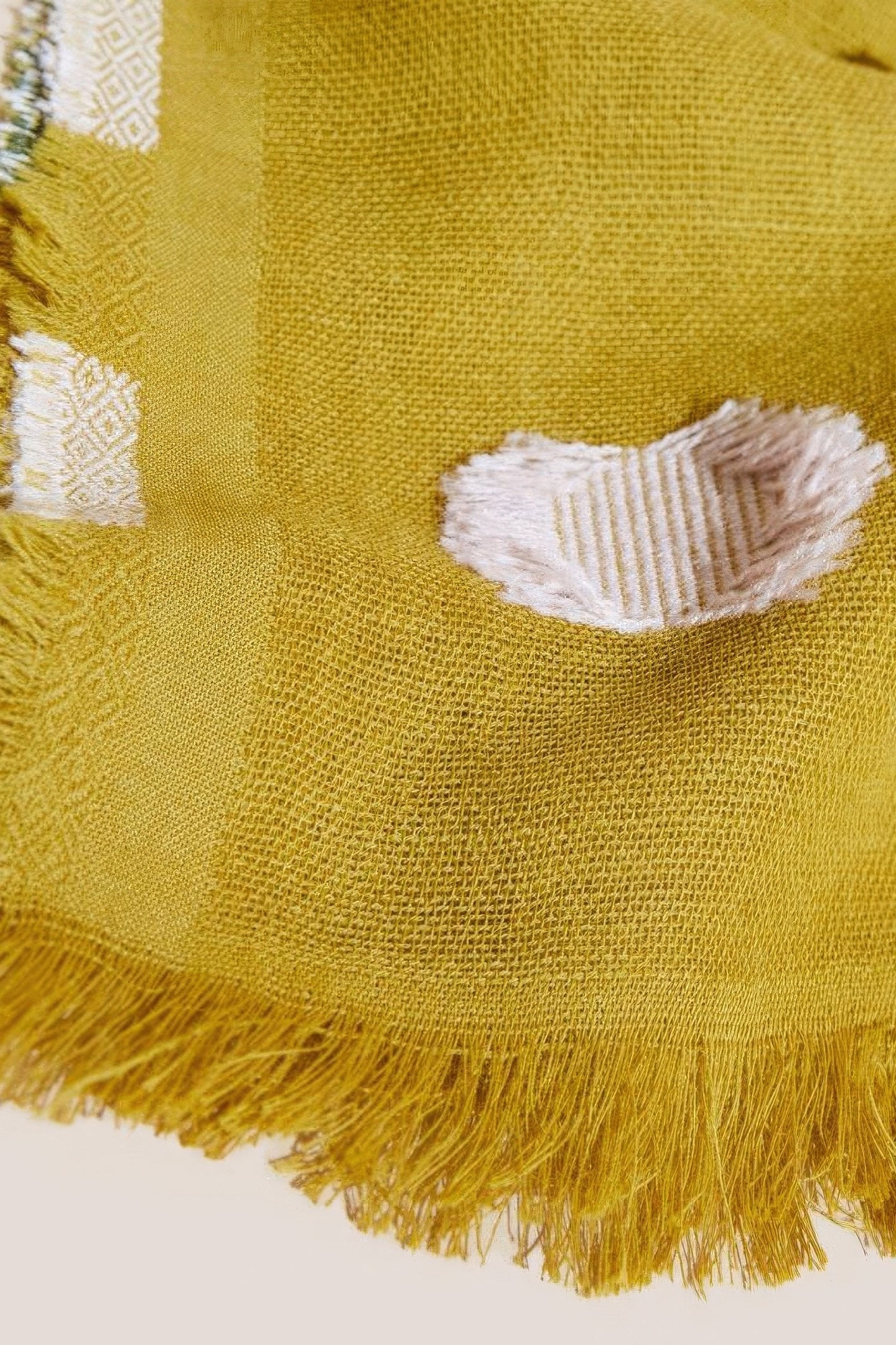 TEXTURE CIRCLE MIDWEIGHT SCARF CHARTREUSE MULTI 5