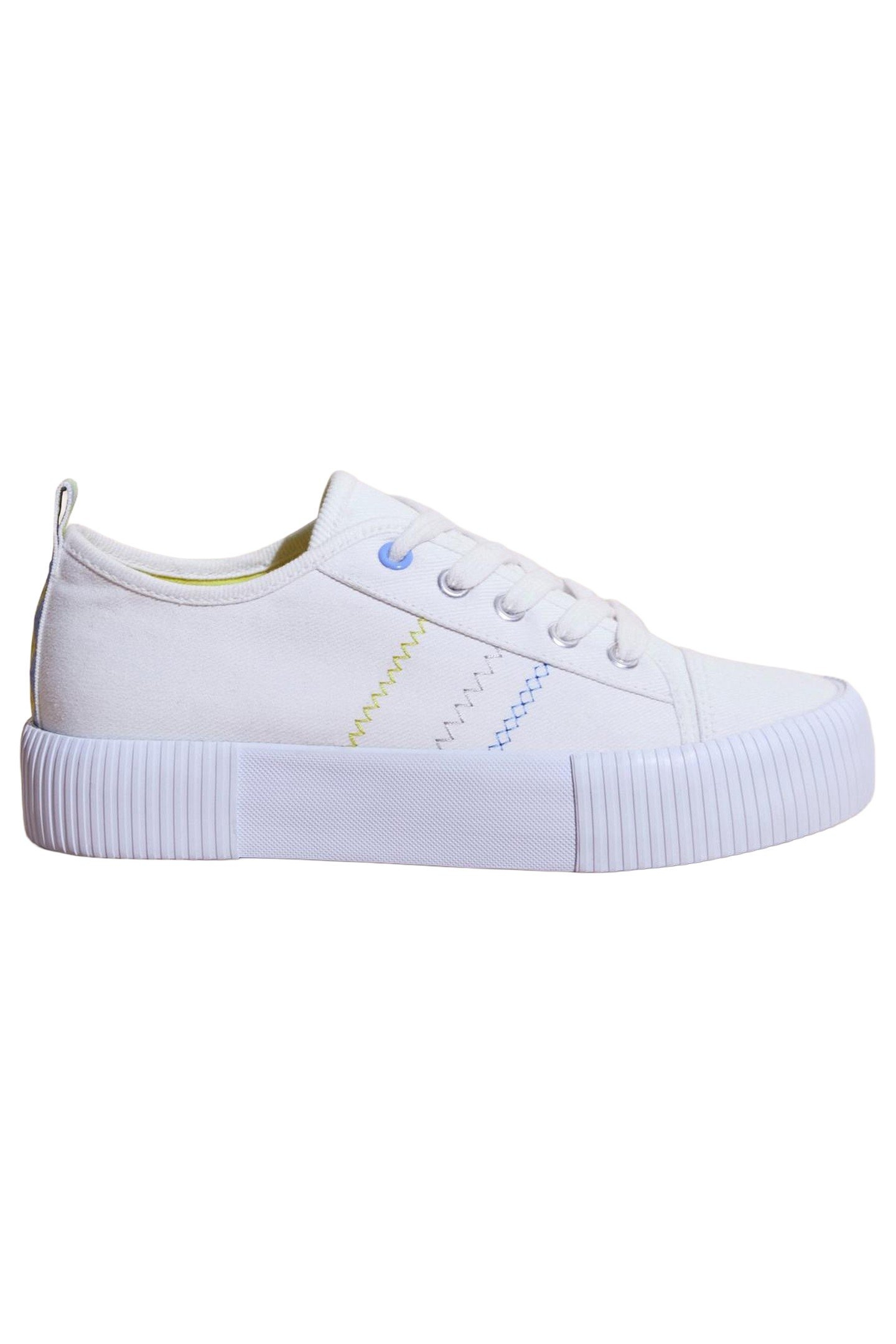 PIPER FLATFORM PLIMSOLL NATURAL WHITE 6
