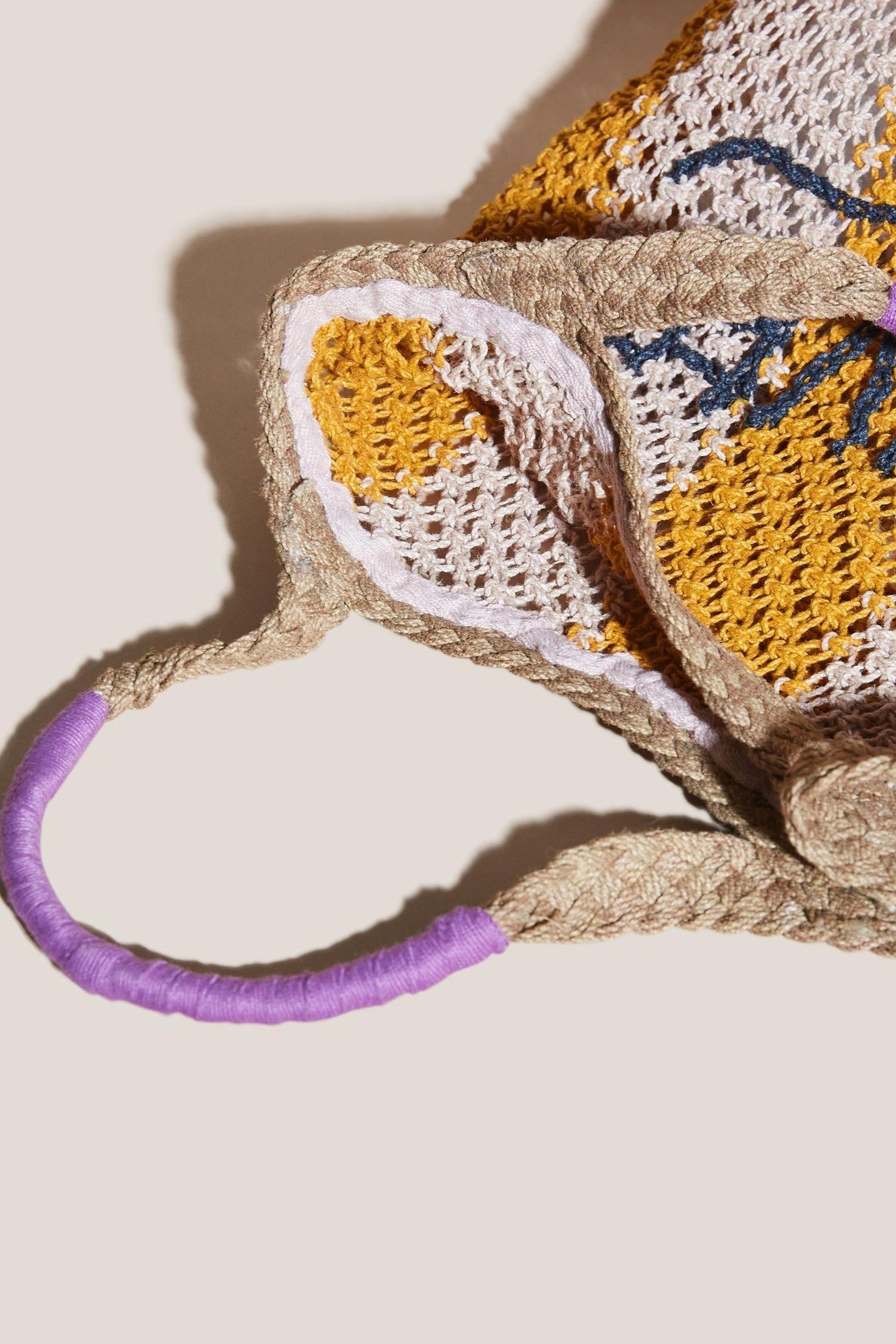 ST IVES JUTE MACRAME SHOPPER NATURAL MULTI 4