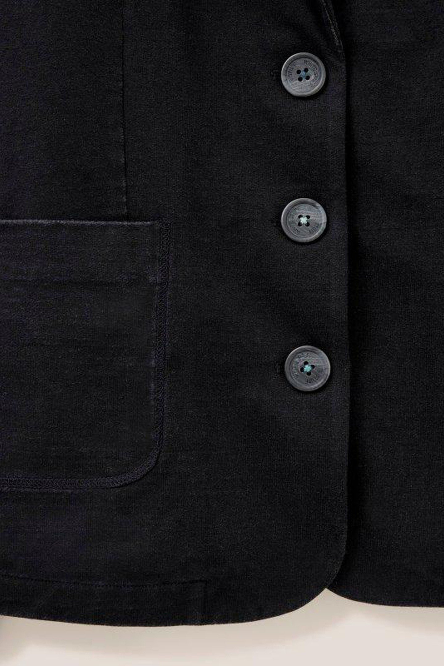 OLIVIA COTTON JERSEY BLAZER WASHED BLACK 4