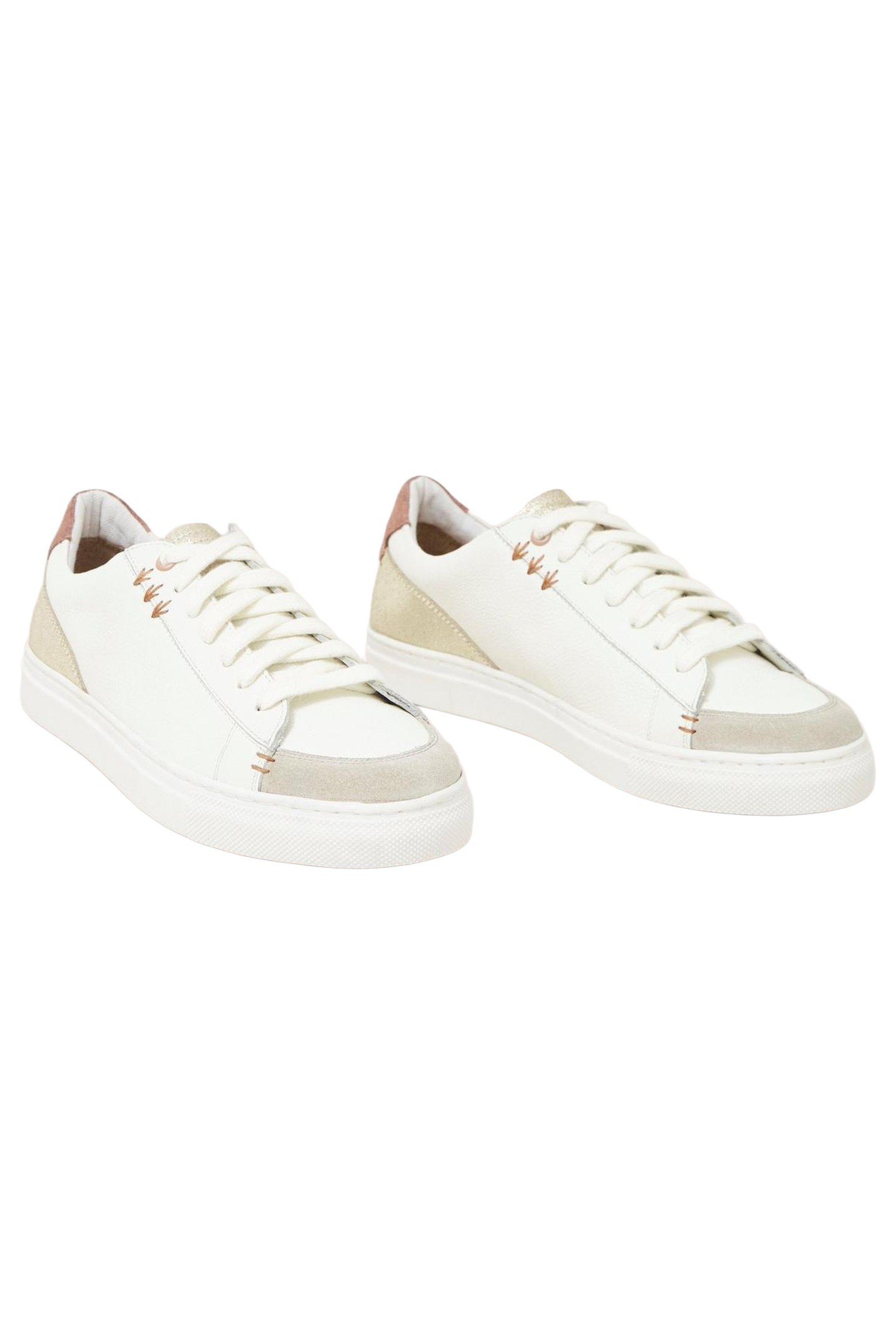 TONI LEATHER TRAINER WHITE MULTI 2