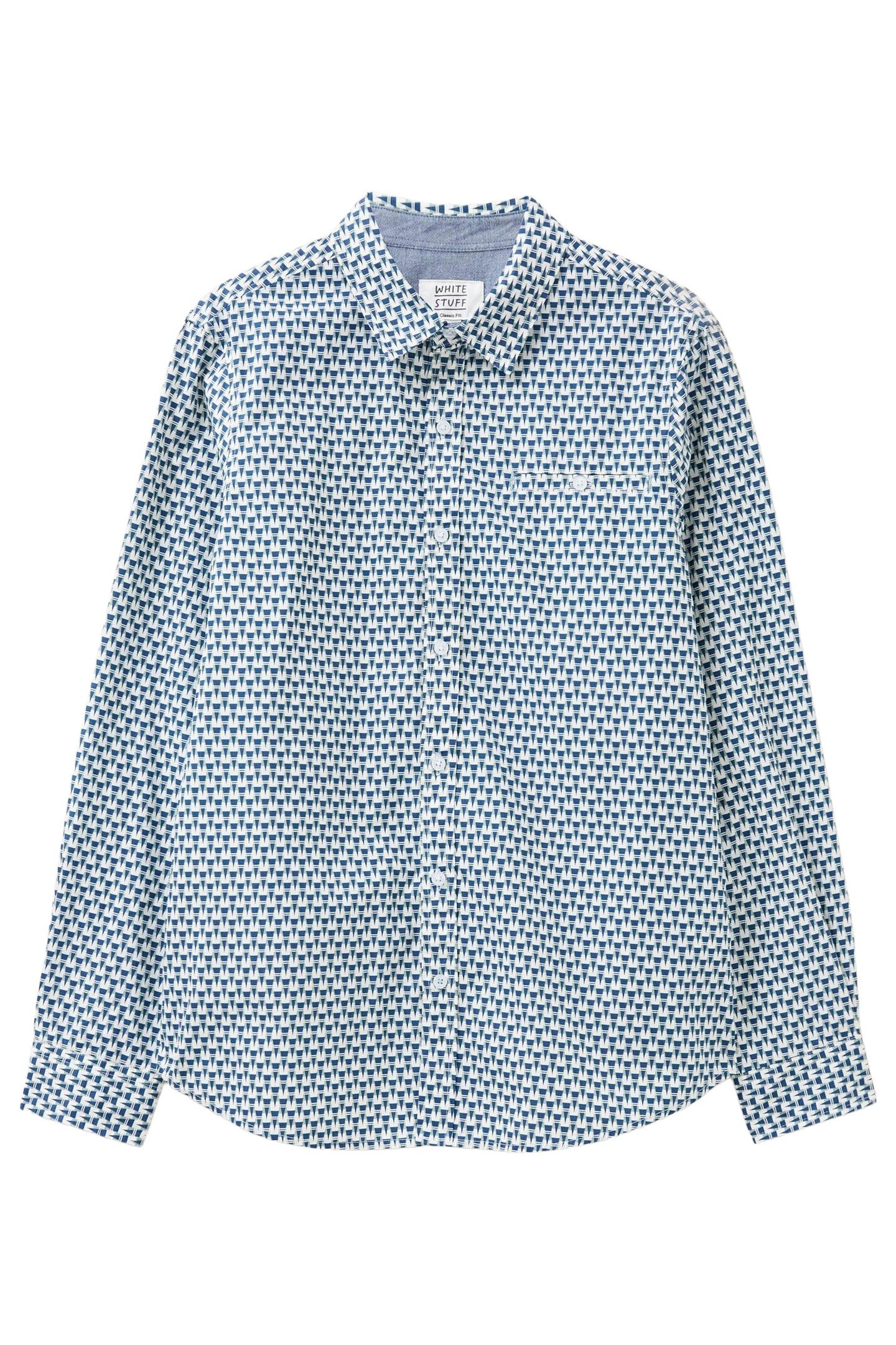GEO ABSTRACT PRINTED SHIRT BLUE PRINT 3