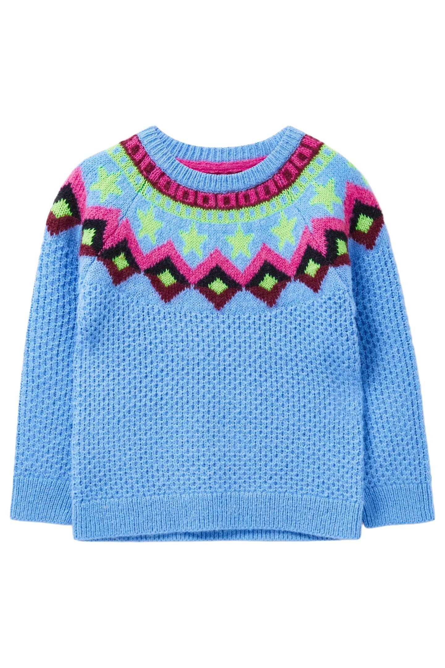 FAIRISLE JUMPER BLUE MULTI 4