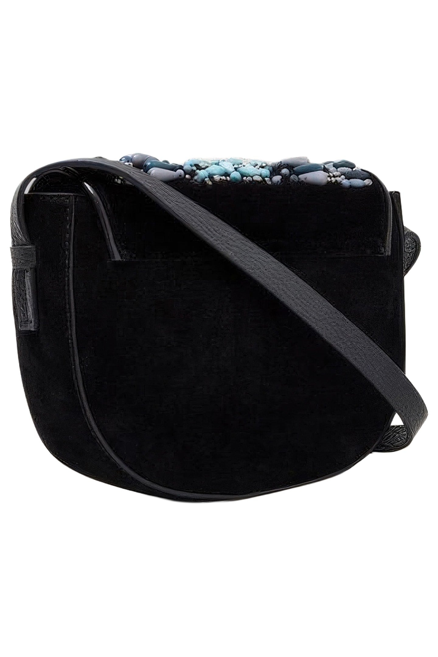 BLAIR SUEDE EMBELLISHED BAG NAVY MULTI 2