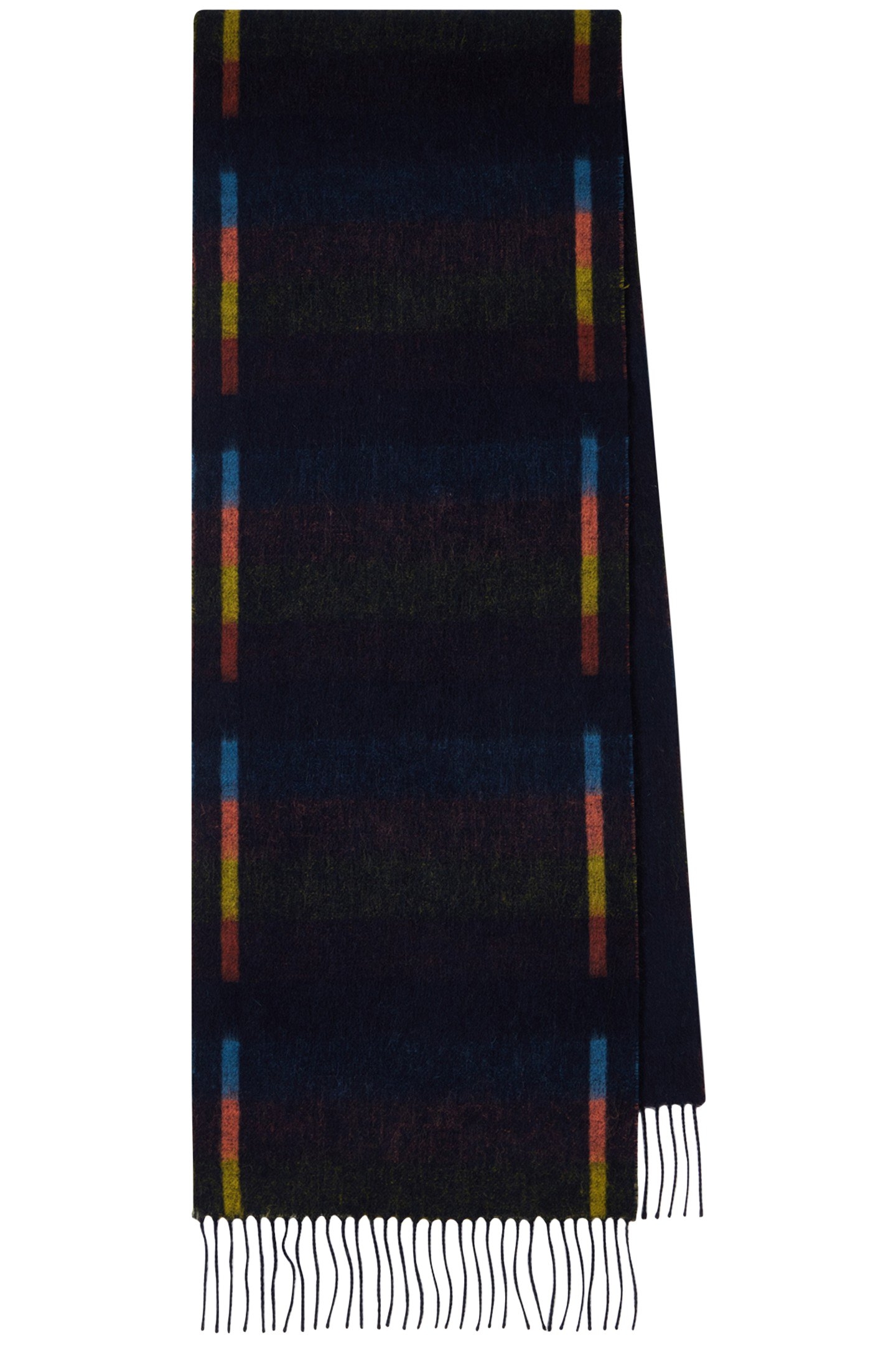 SCARF BRIGHT TRACKS NAVY 1