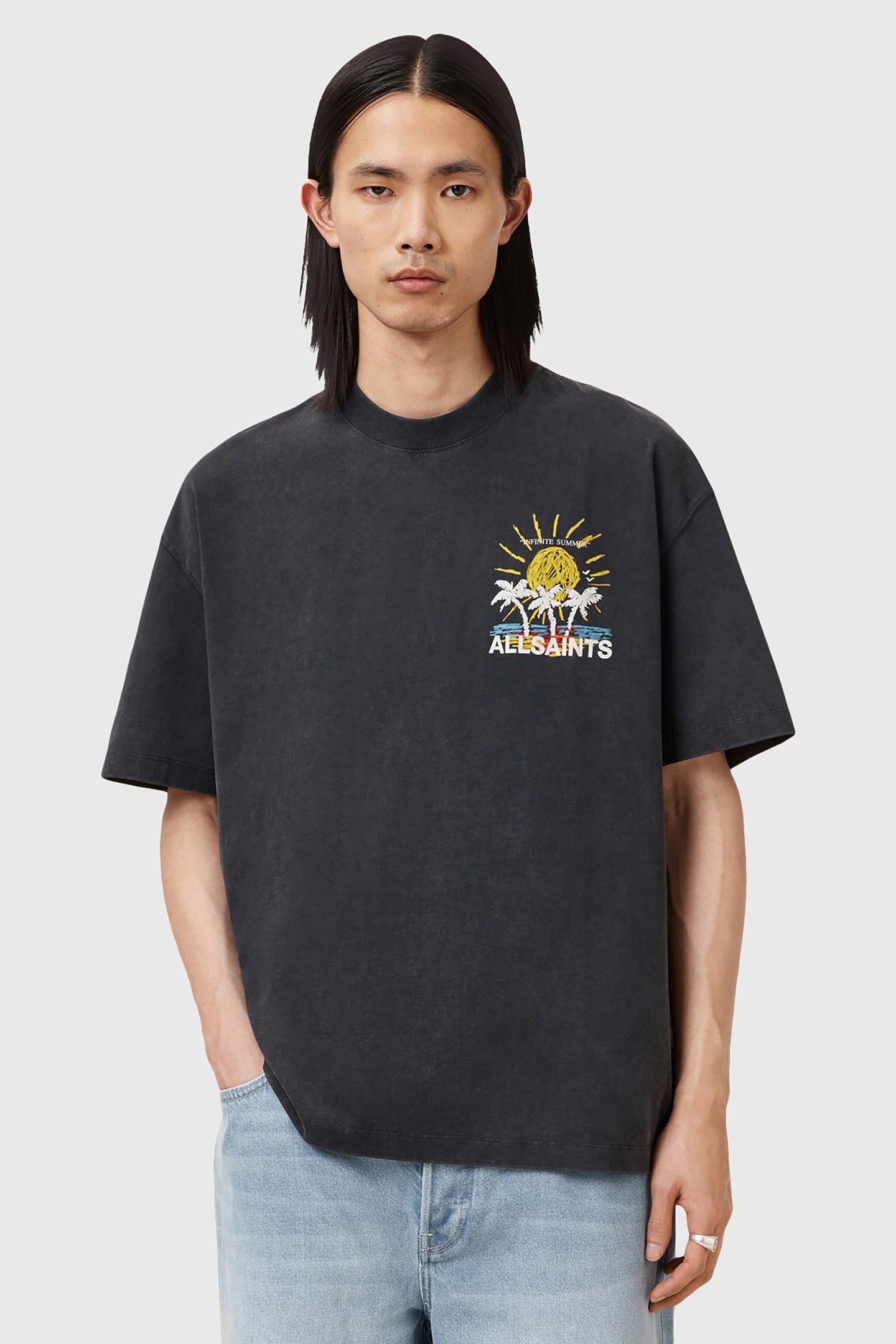 COVE SS CREW WASHED BLACK 1