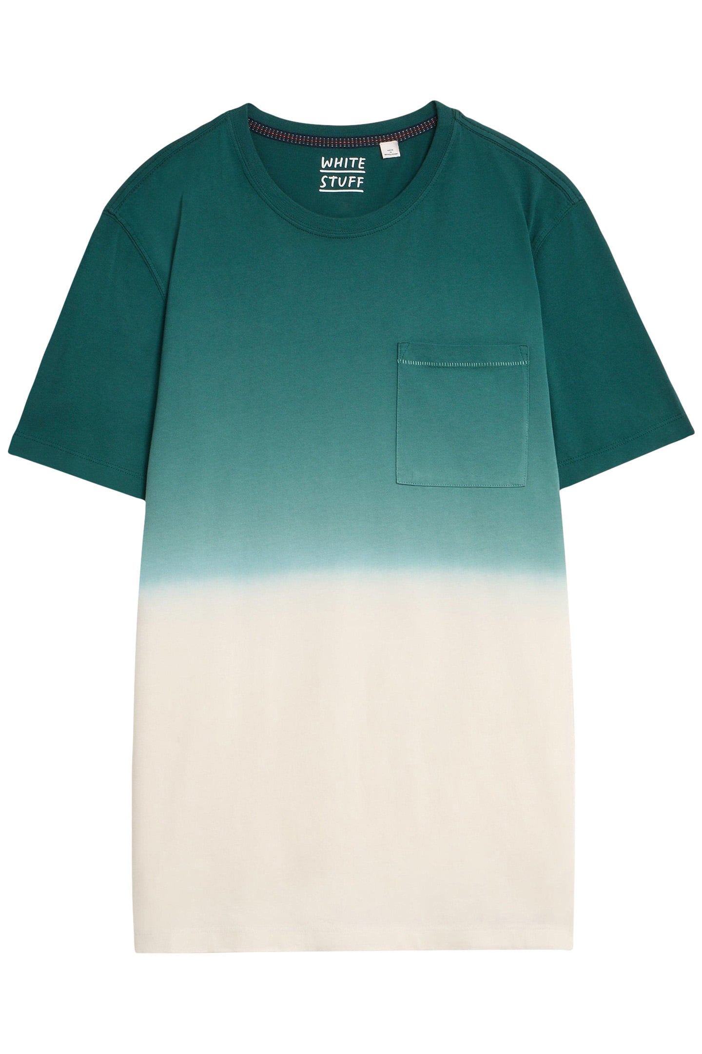 ABERSOCH DIP DYE SS TEE TEAL MULTI 3