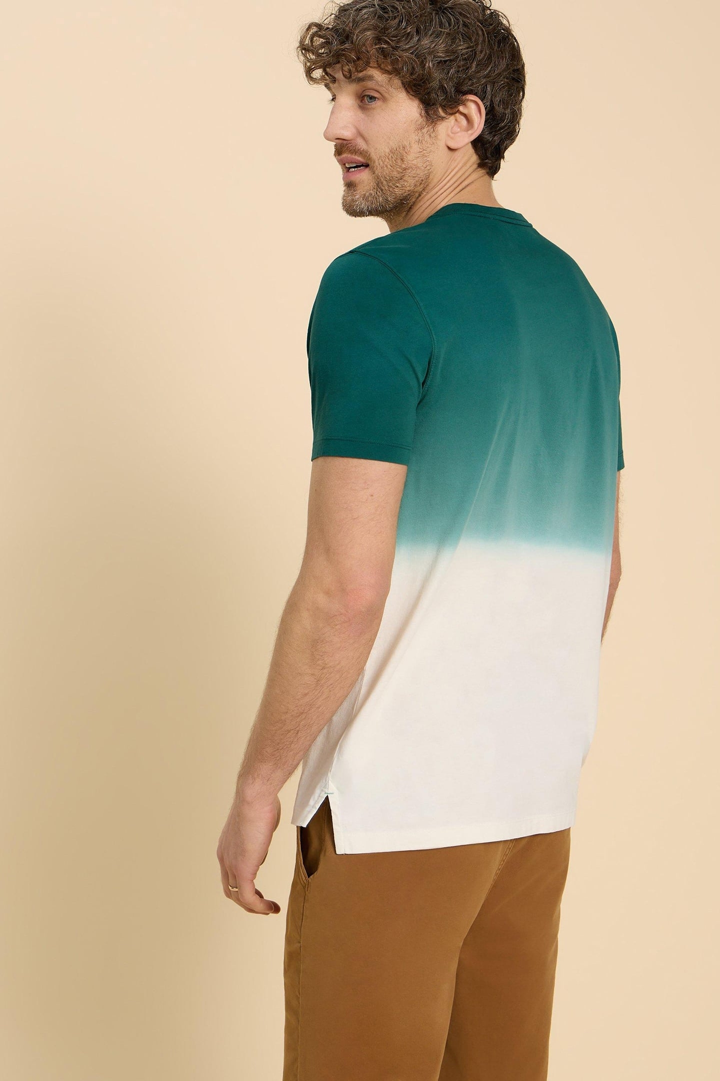 ABERSOCH DIP DYE SS TEE TEAL MULTI 5