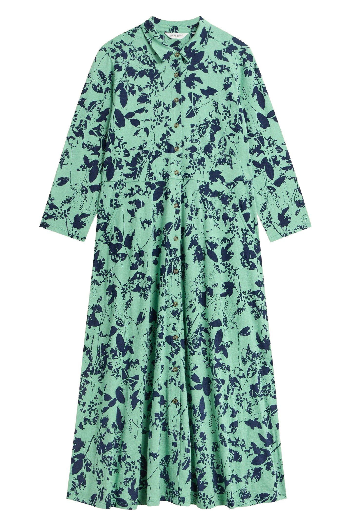 RUA JERSEY DRESS GREEN MULTI 1