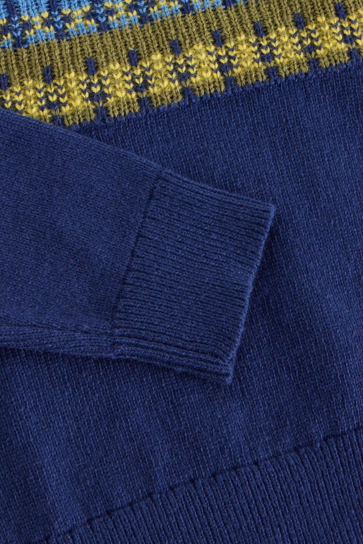 FAIRISLE YOKE JUMPER DARK NAVY 2