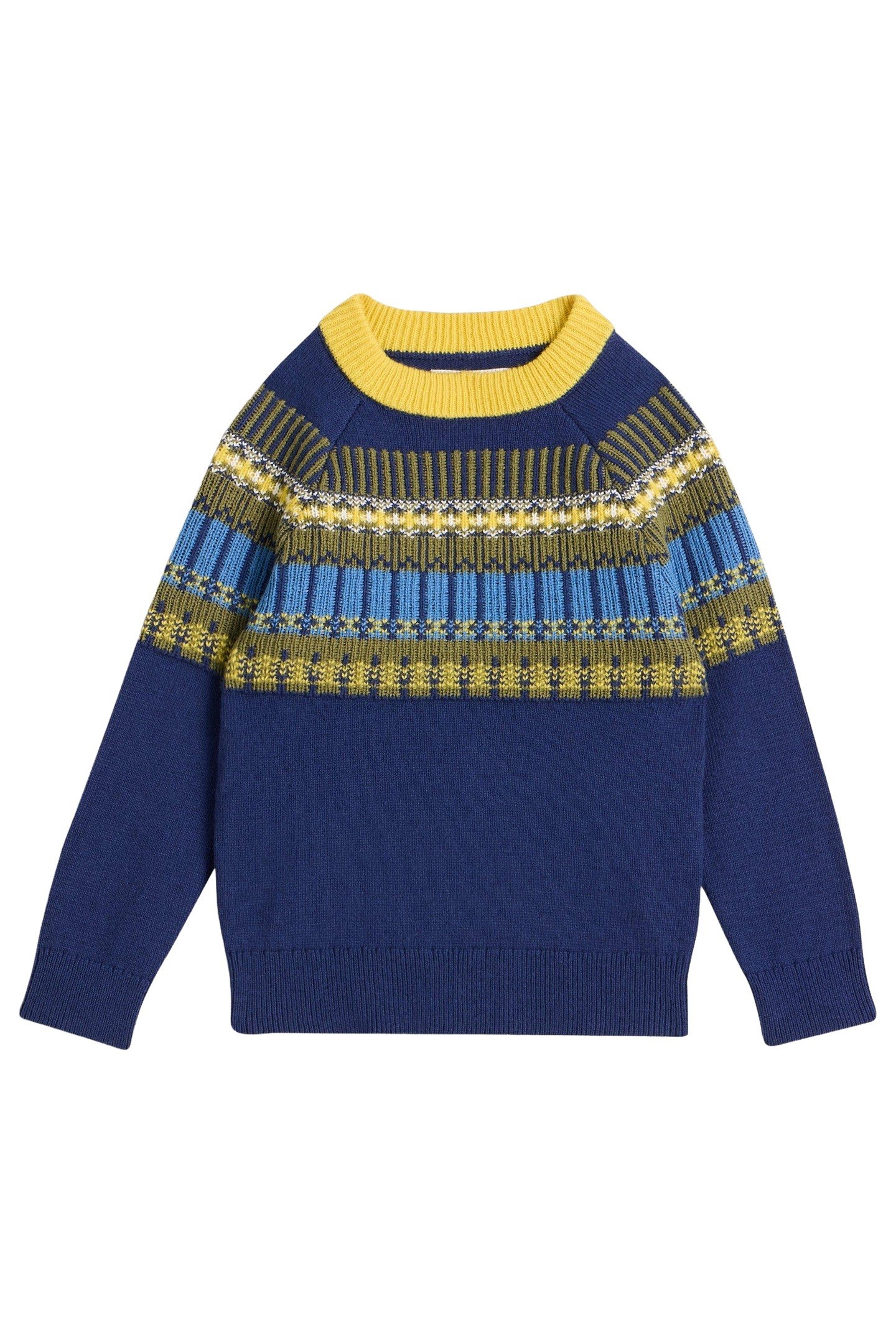 FAIRISLE YOKE JUMPER DARK NAVY 3