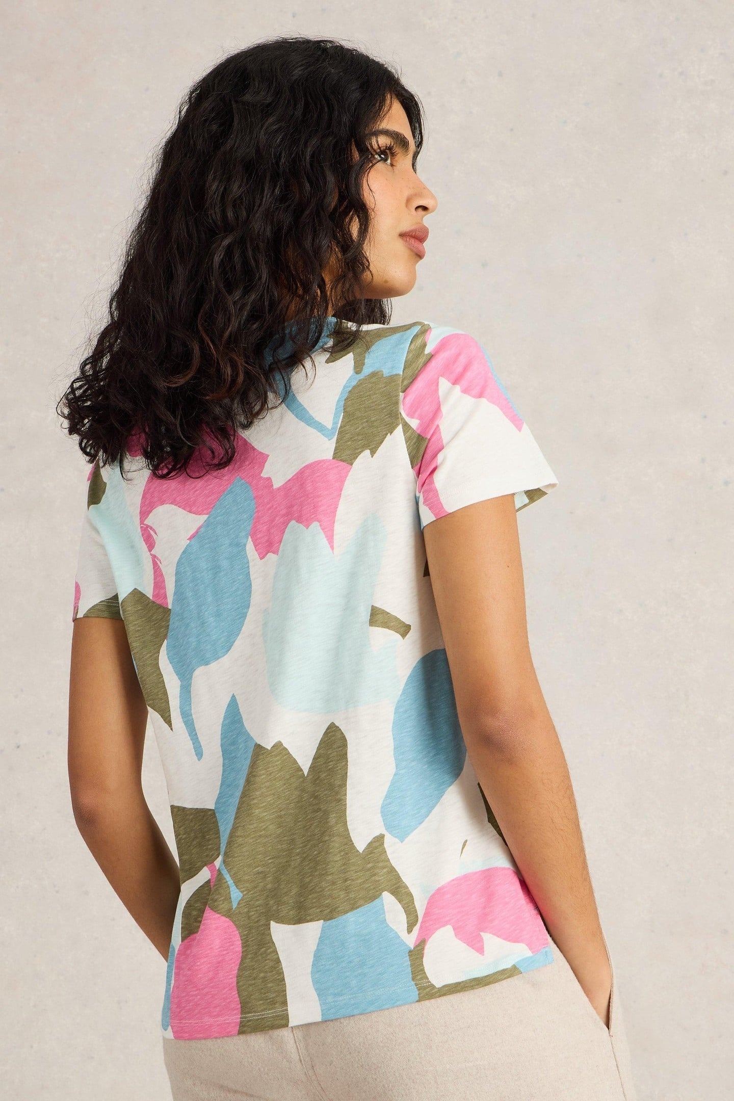 ABBIE TEE PINK PRINT 2