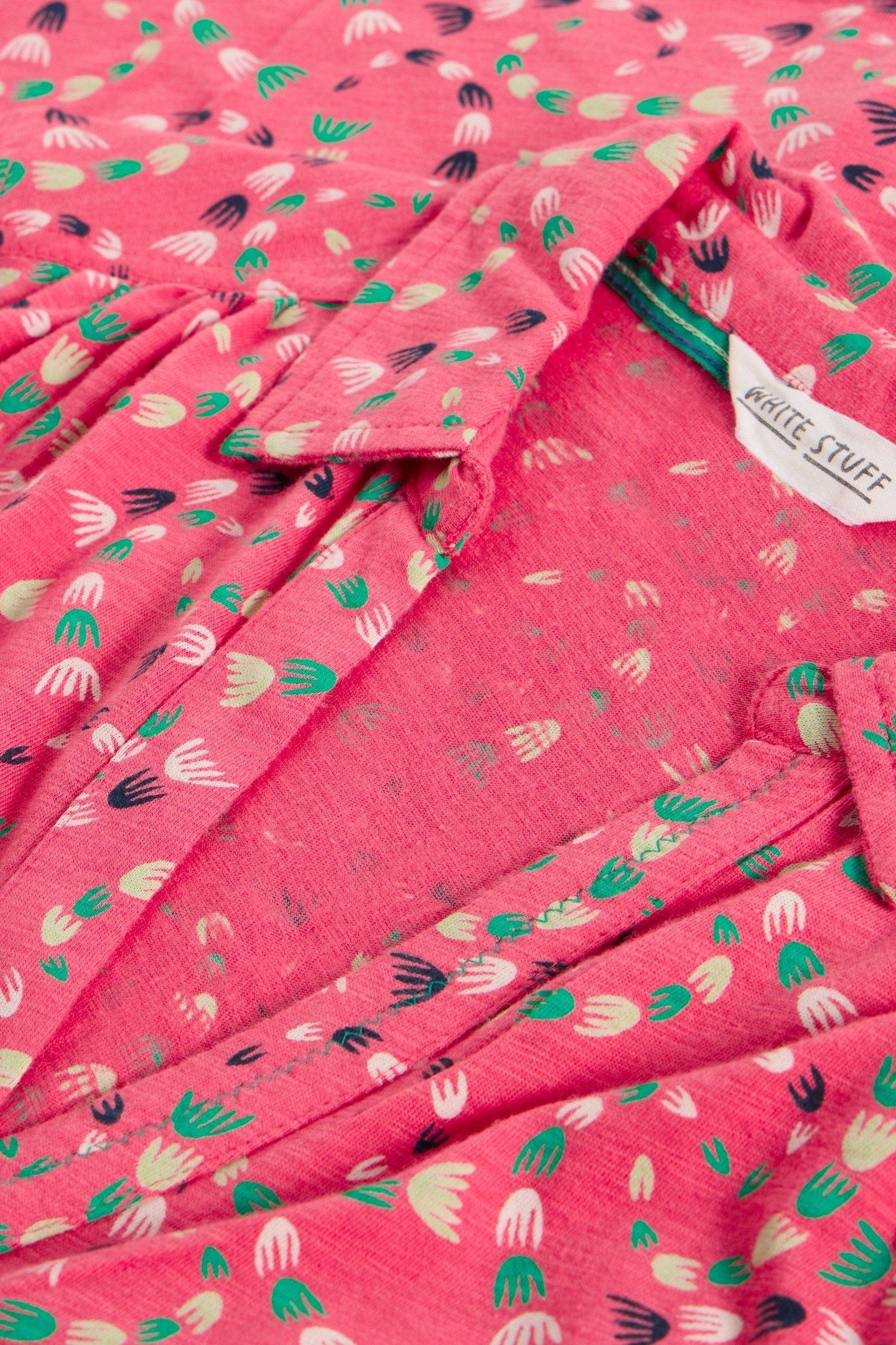 ANNIE SS JERSEY SHIRT CORAL PRINT 4