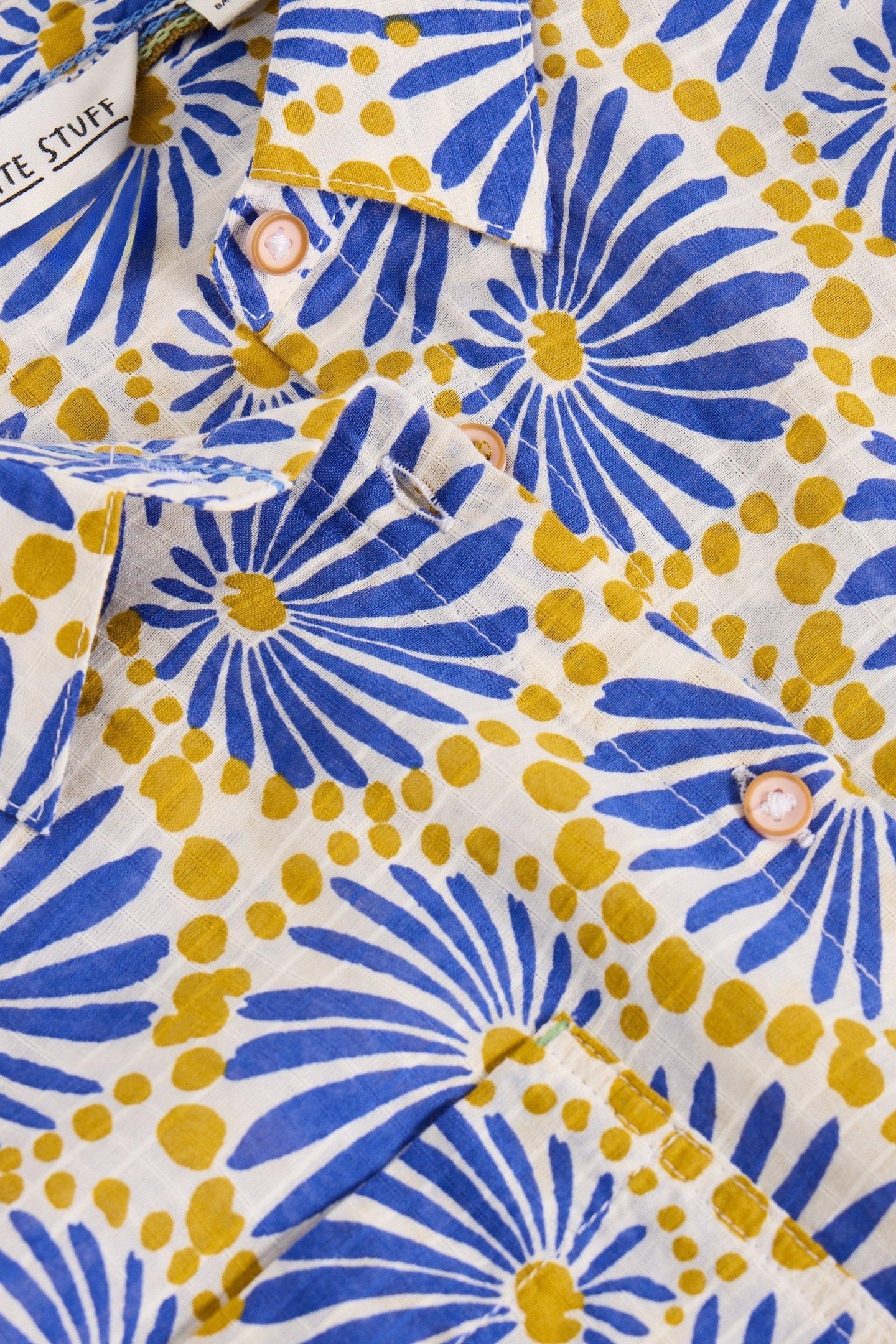 ELLIE ORGANIC COTTON SHIRT BLUE PRINT 4