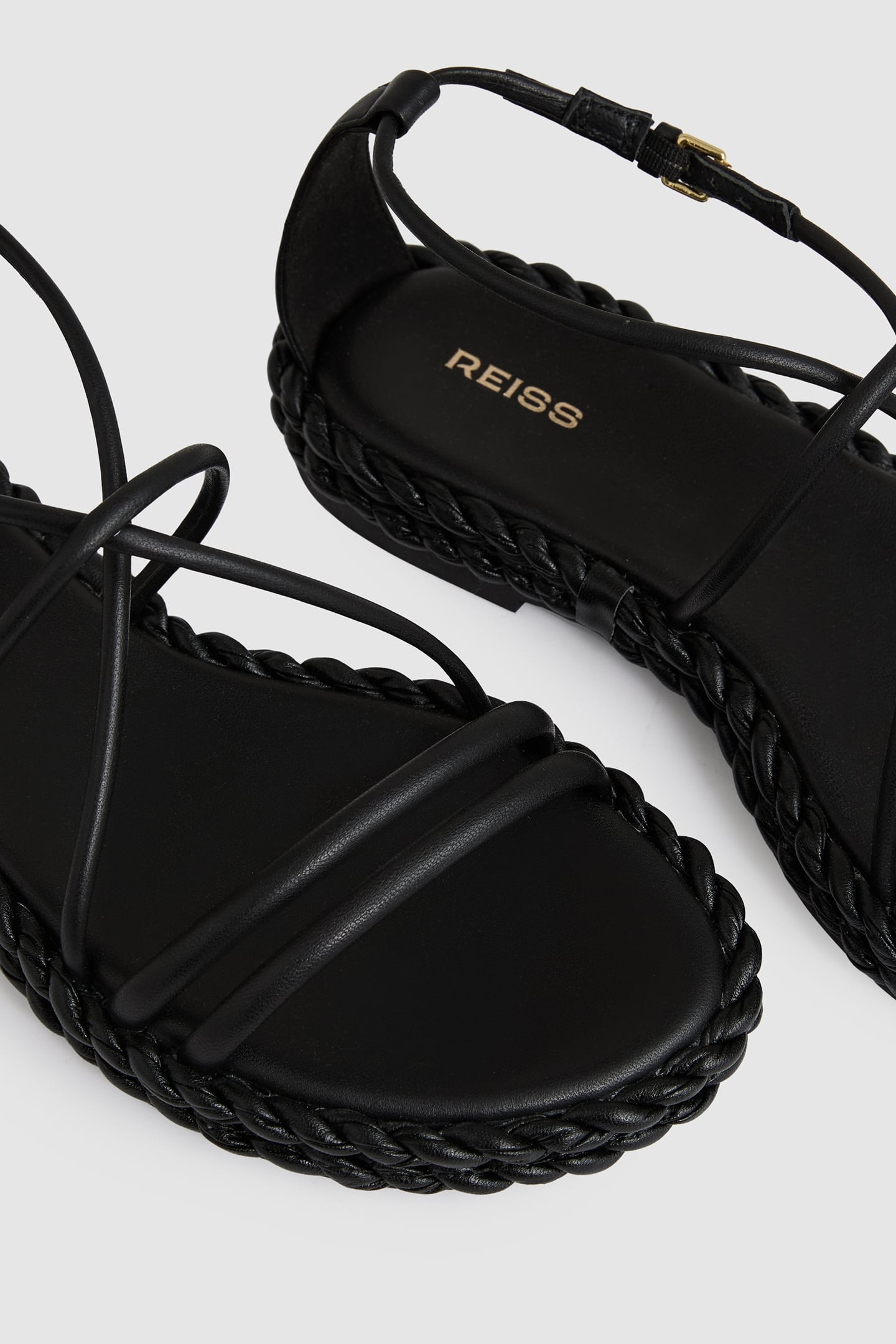 PLAIT FLAT SANDAL BLACK 4