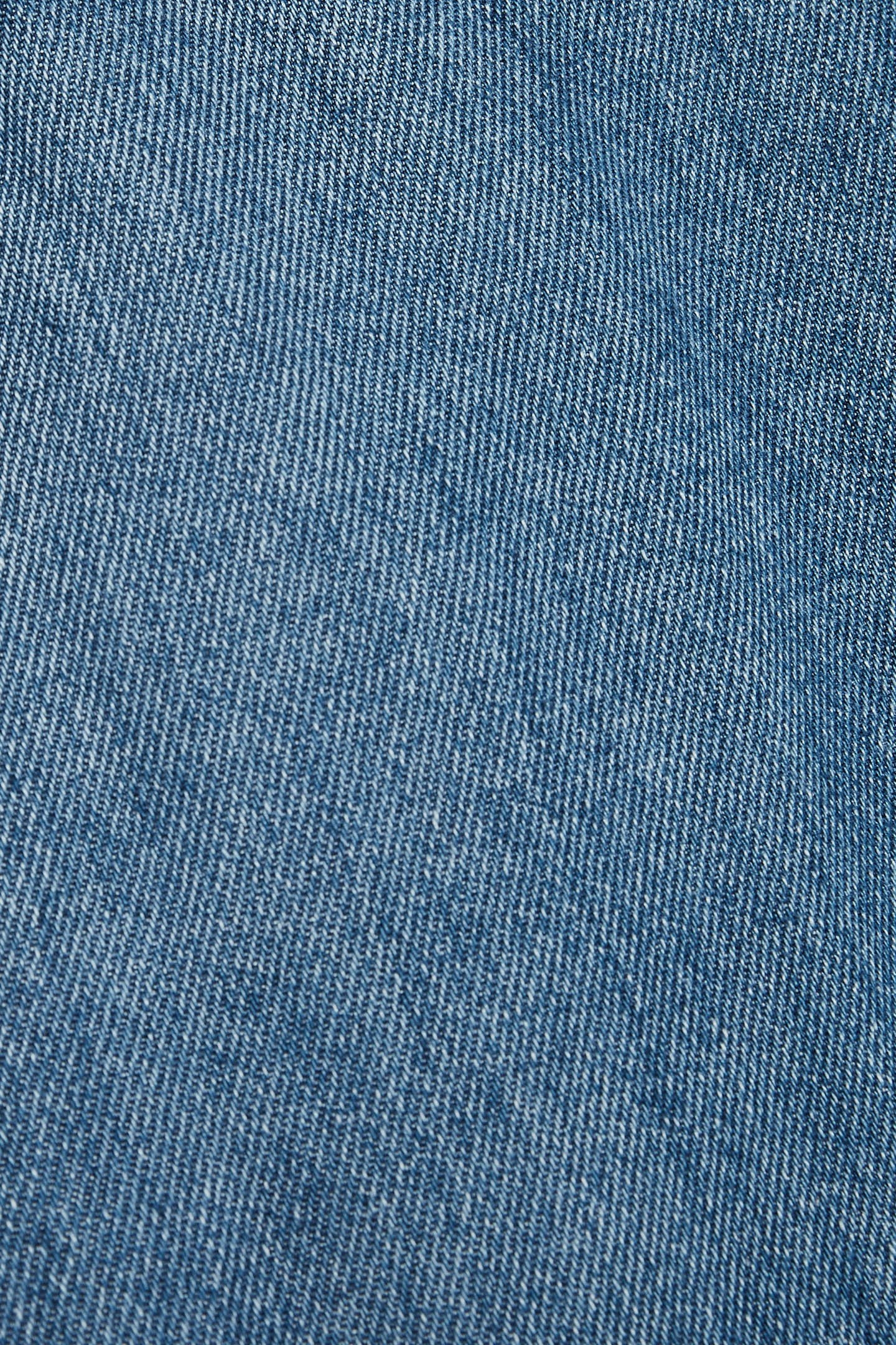 DENIM LOOK WIDE LEG TROUSER MID BLUE 6