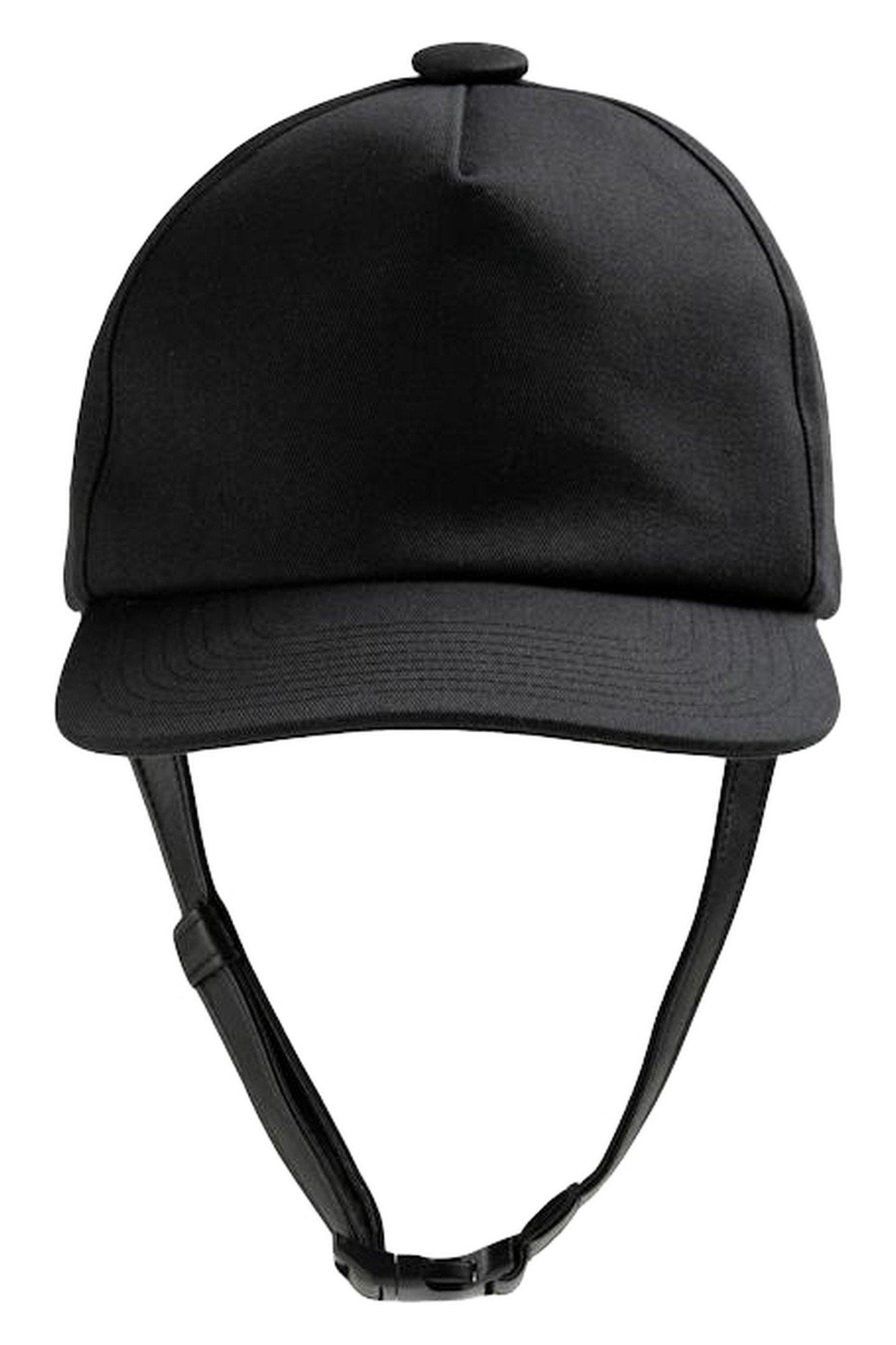 MAISON MARGIELA – LEATHER STRAP BASEBALL CAP BLACK 2