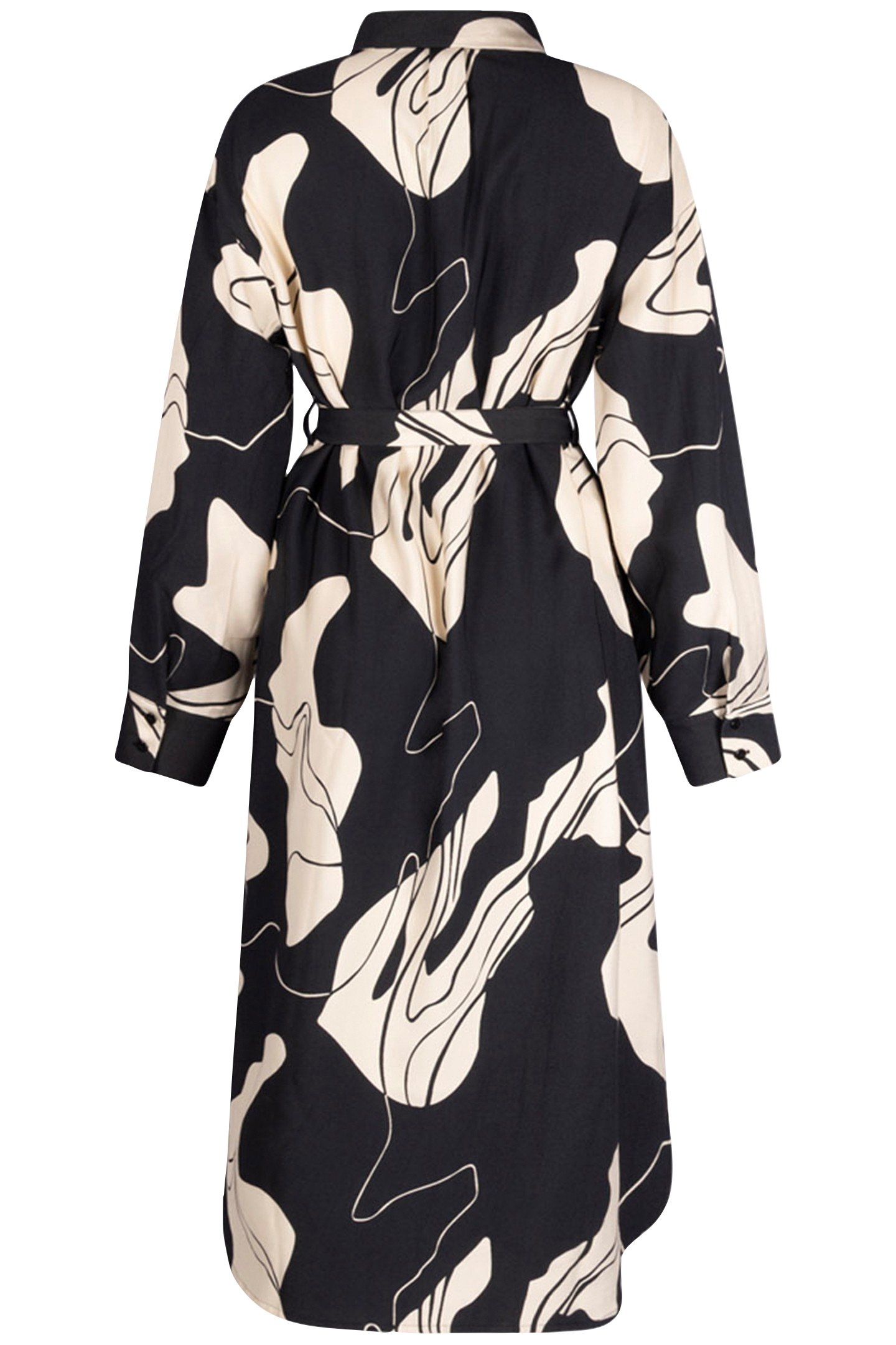 CARMEN DRESS LONG SLEEVE BLACK RIVER 2