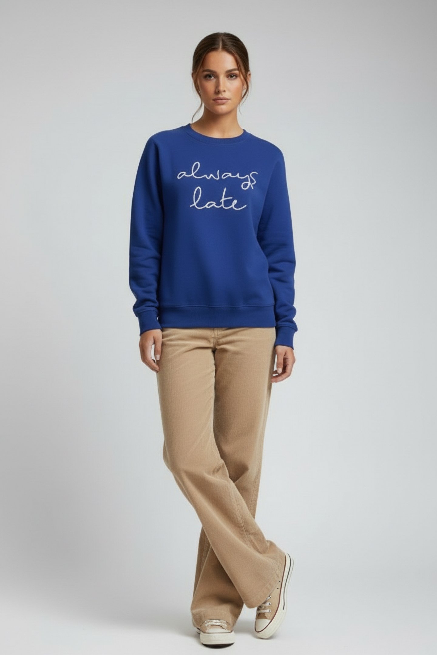 ALWAYS LATE SWEATER ULTRA MARINE 1