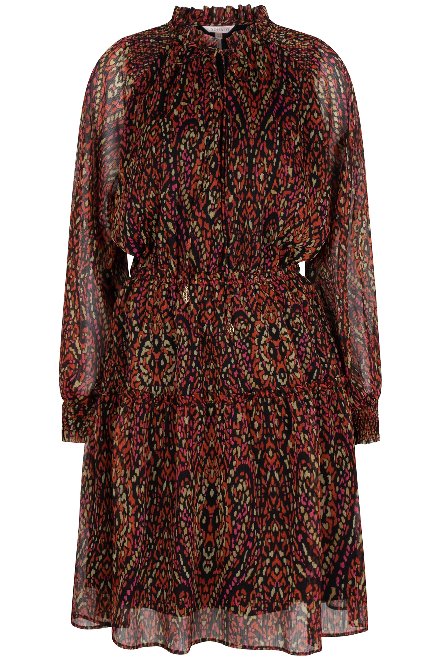 DRESS SHORT CHIFFON REWILDING PRINT 6