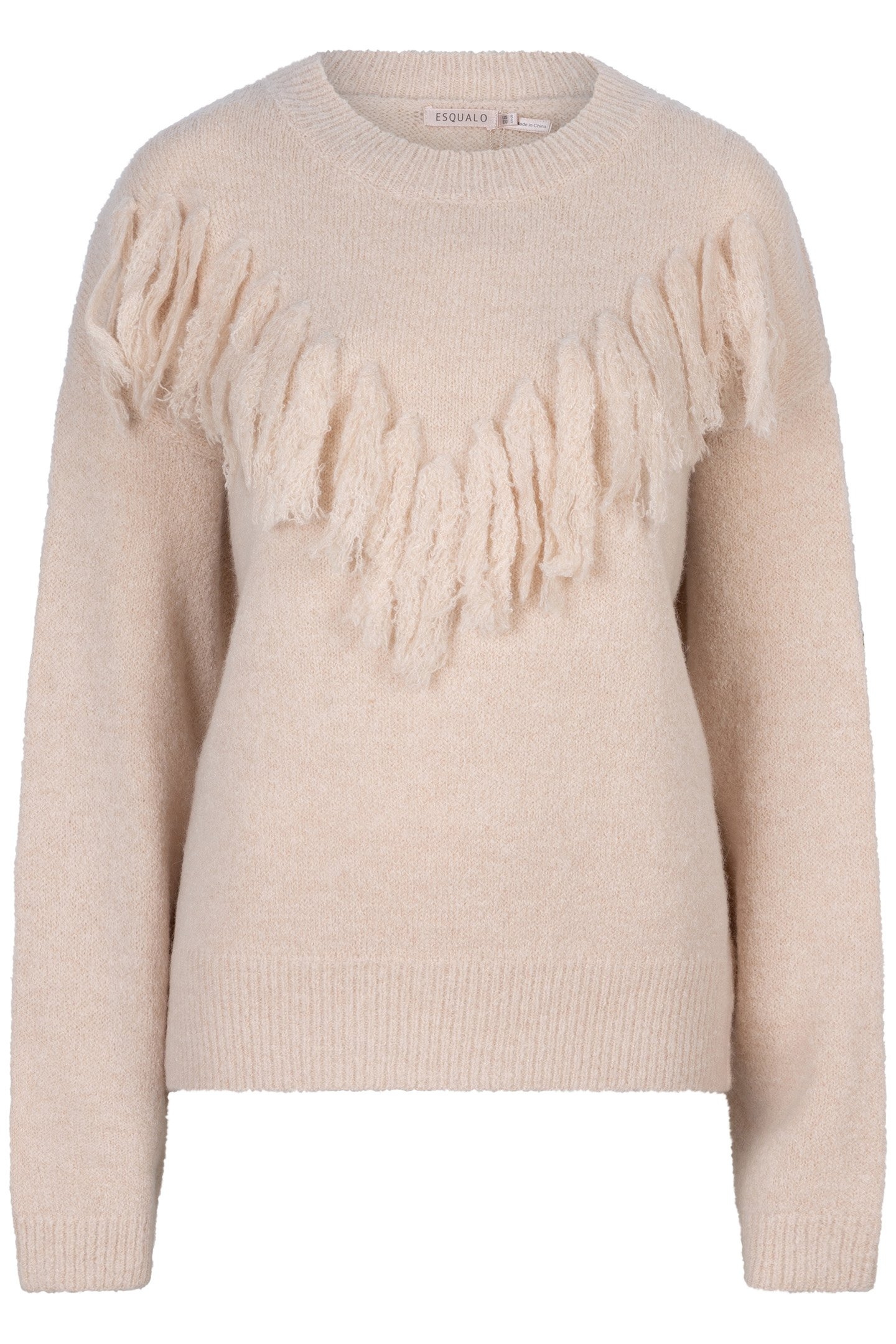 SWEATER FRINGES LIGHT SAND 6