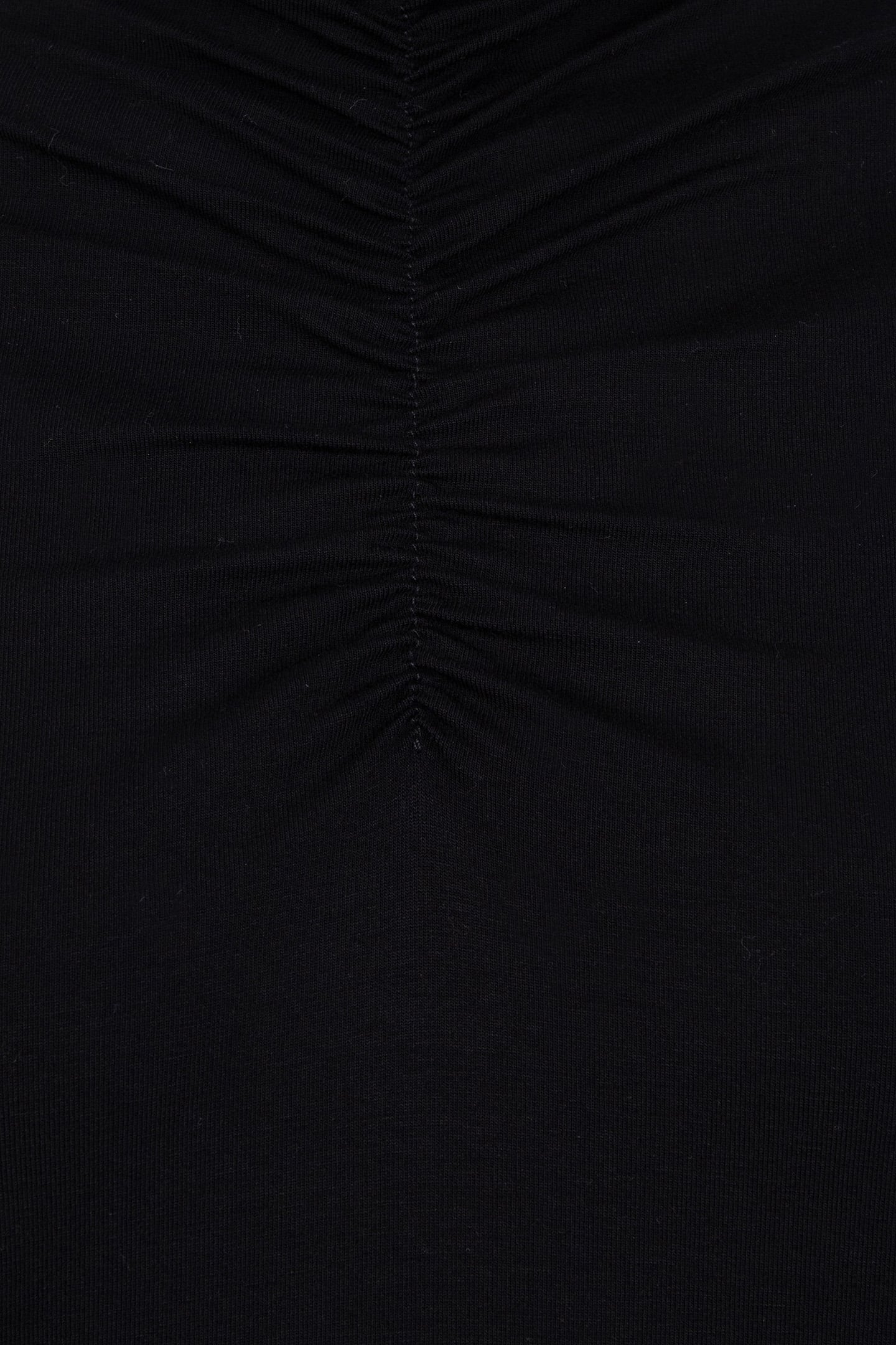 TOP SMOCKED NECKLINE SOLID SJ BLACK 5