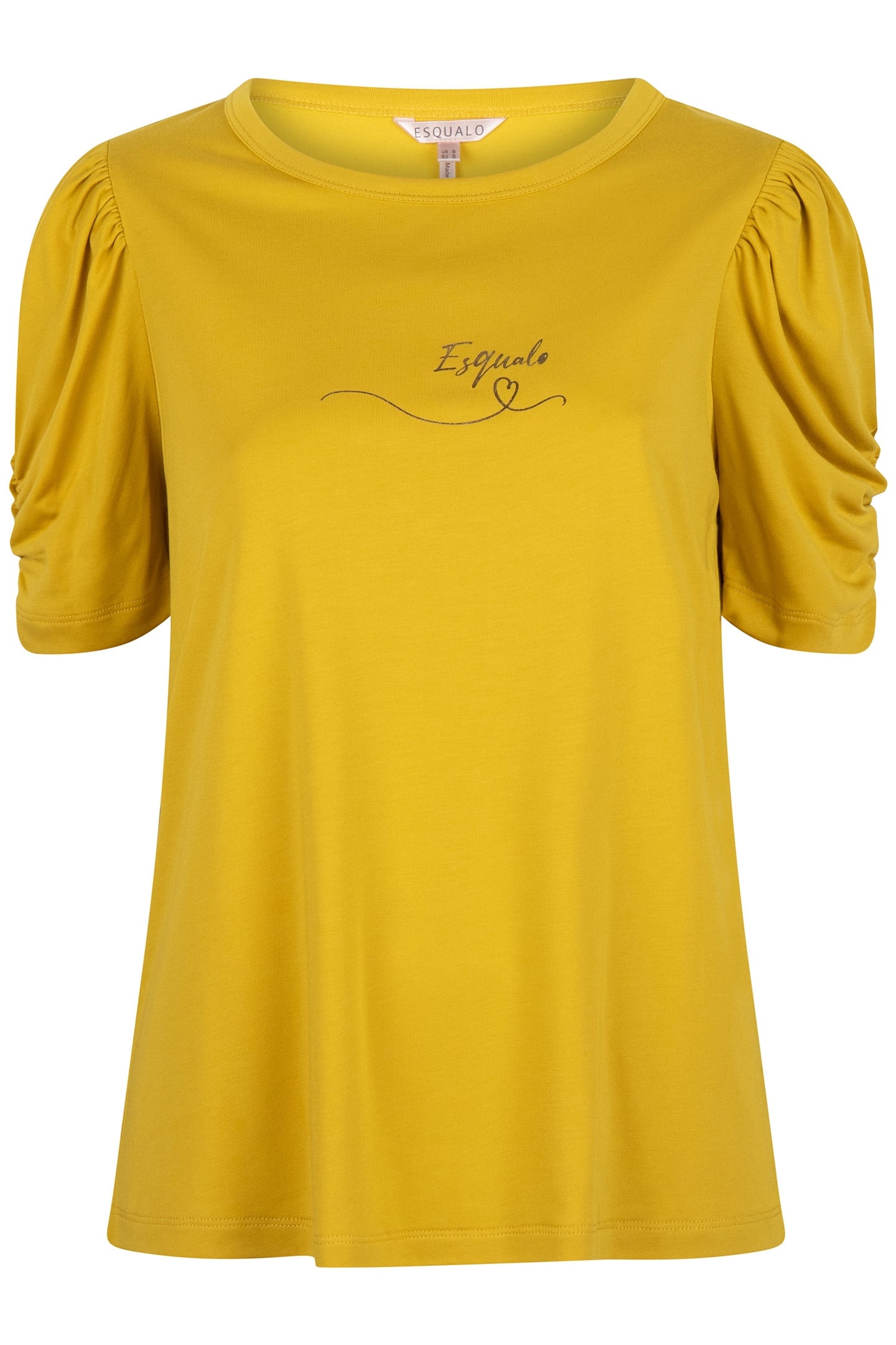T-SHIRT MODAL PUFF S/SLVE OCHRE 3