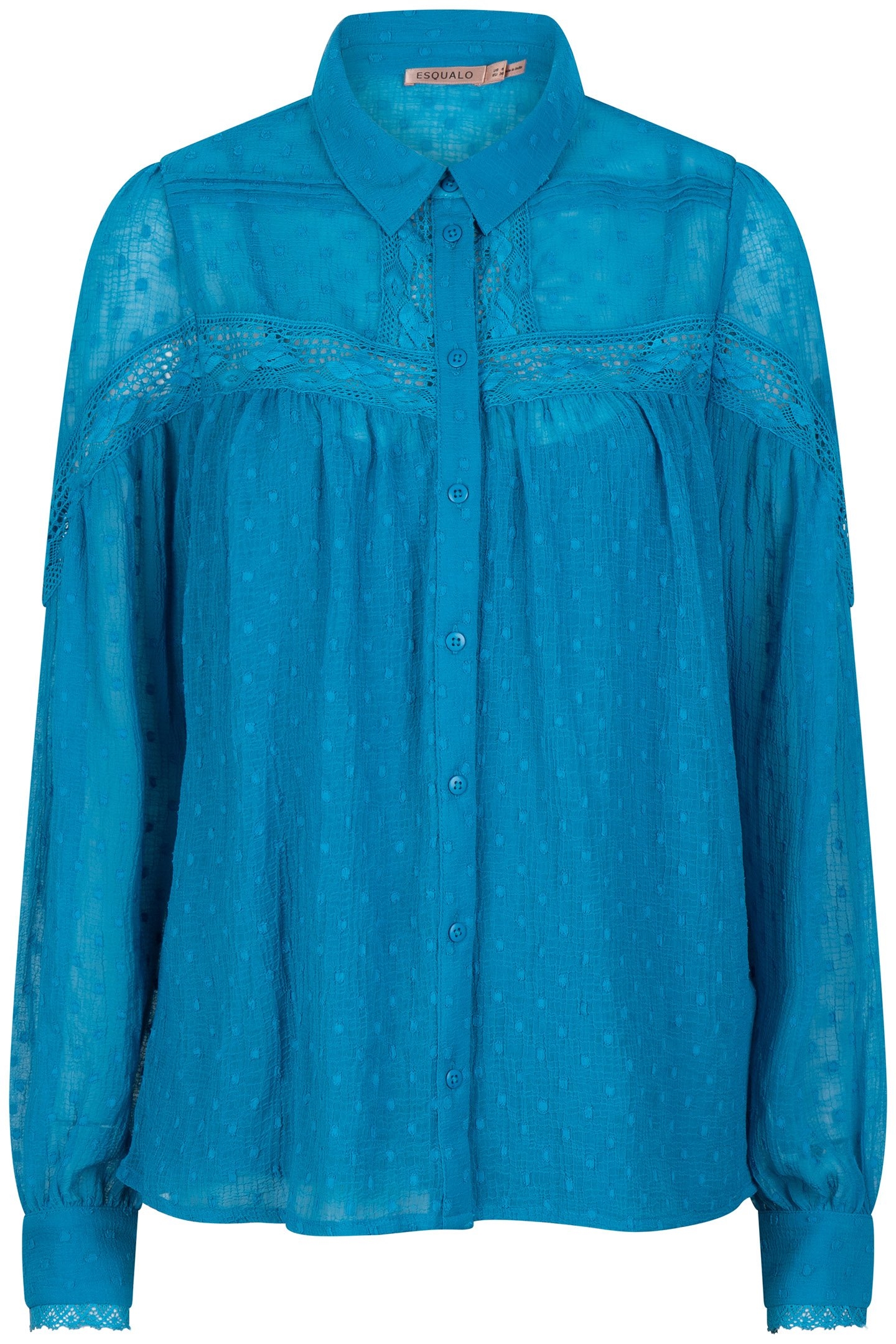 BLOUSE TAPES PLUMETIS PETROL 5