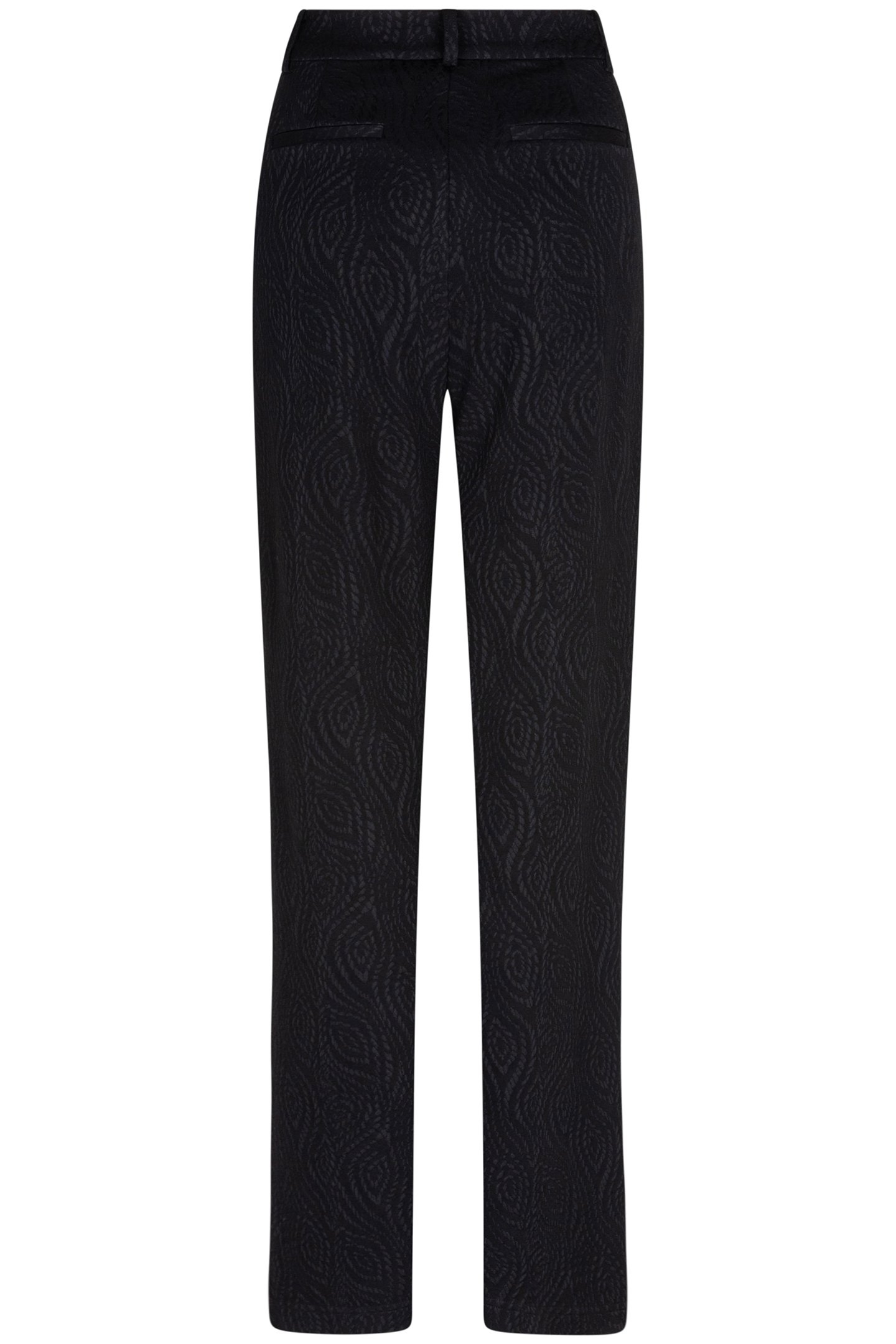 TROUSERS JACQUARD STRETCH BLACK 7