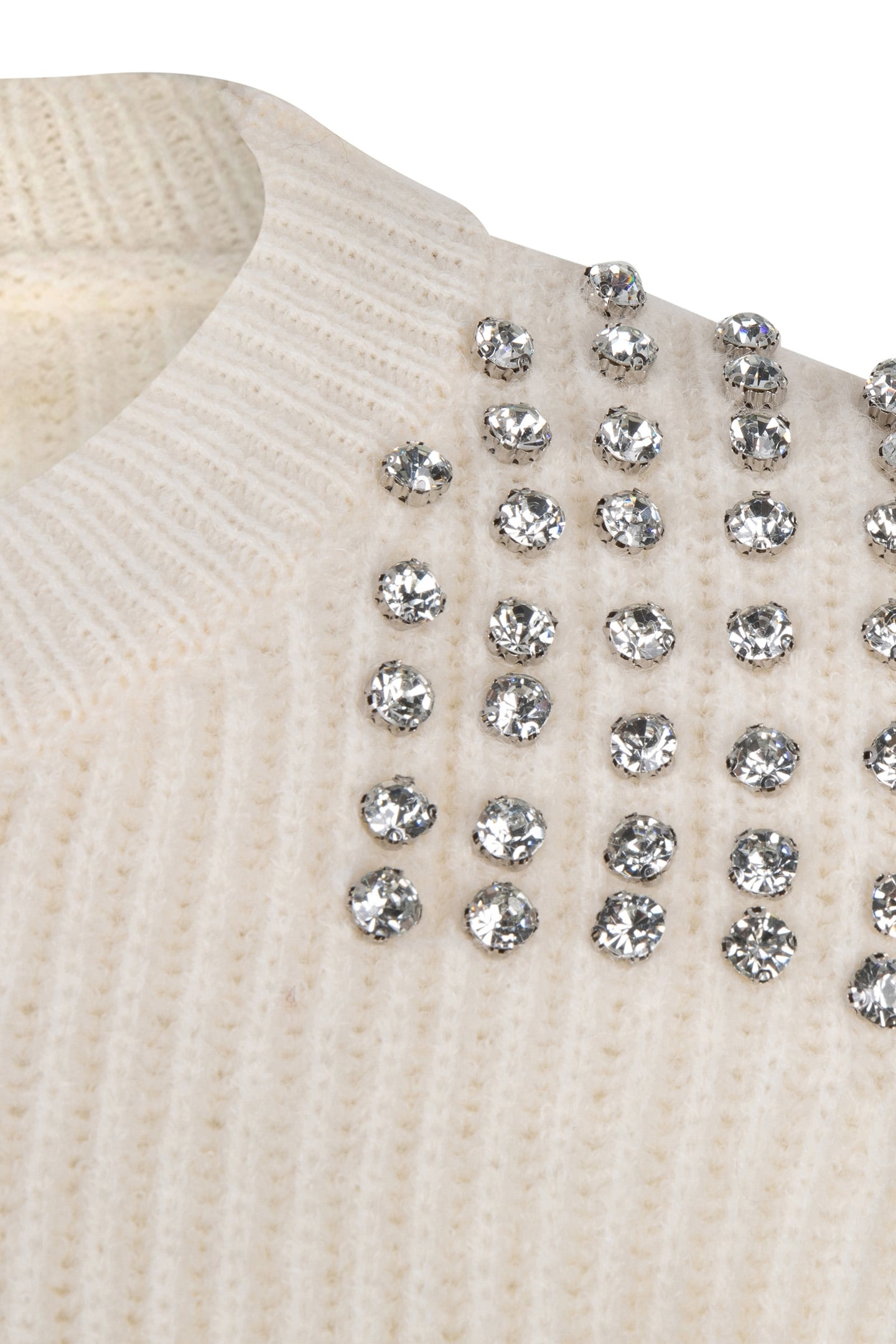 SWEATER SHOULDER PEARLS OFF WHITE 5