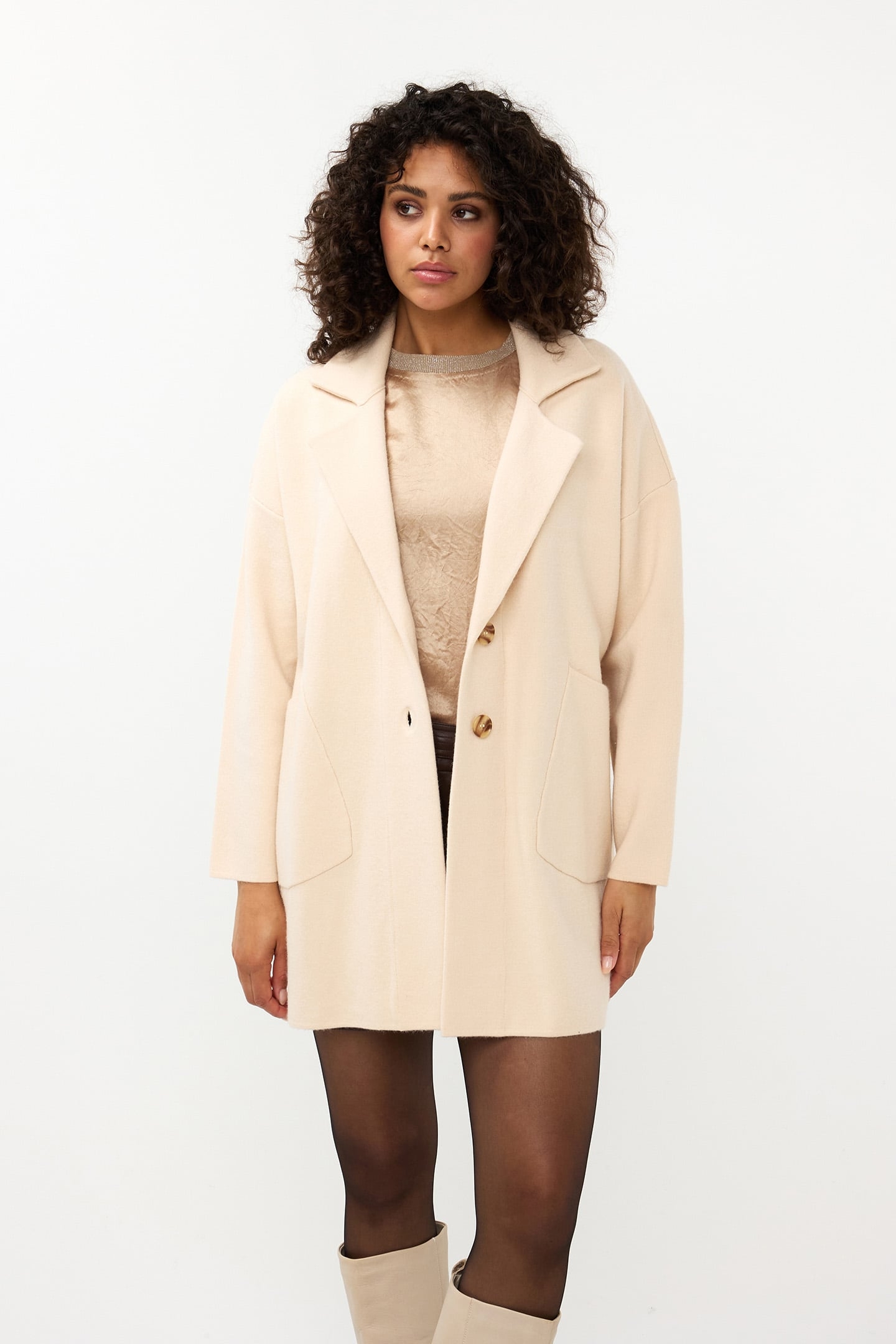 CARDIGAN BLAZER LONG BISCUIT 1