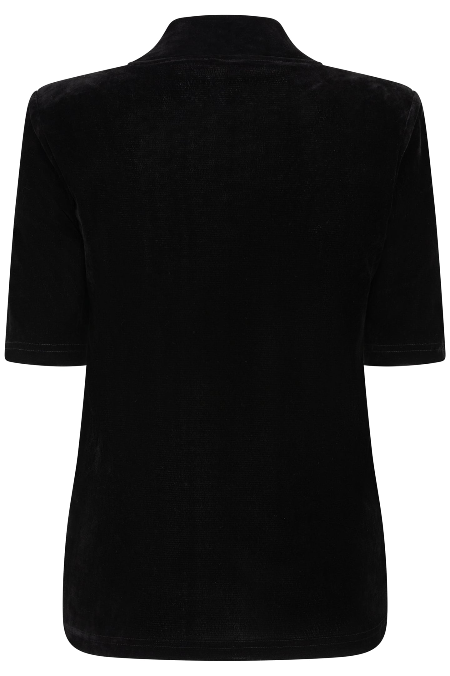 TOP TURTLE VELOURS STRETCH BLACK 4