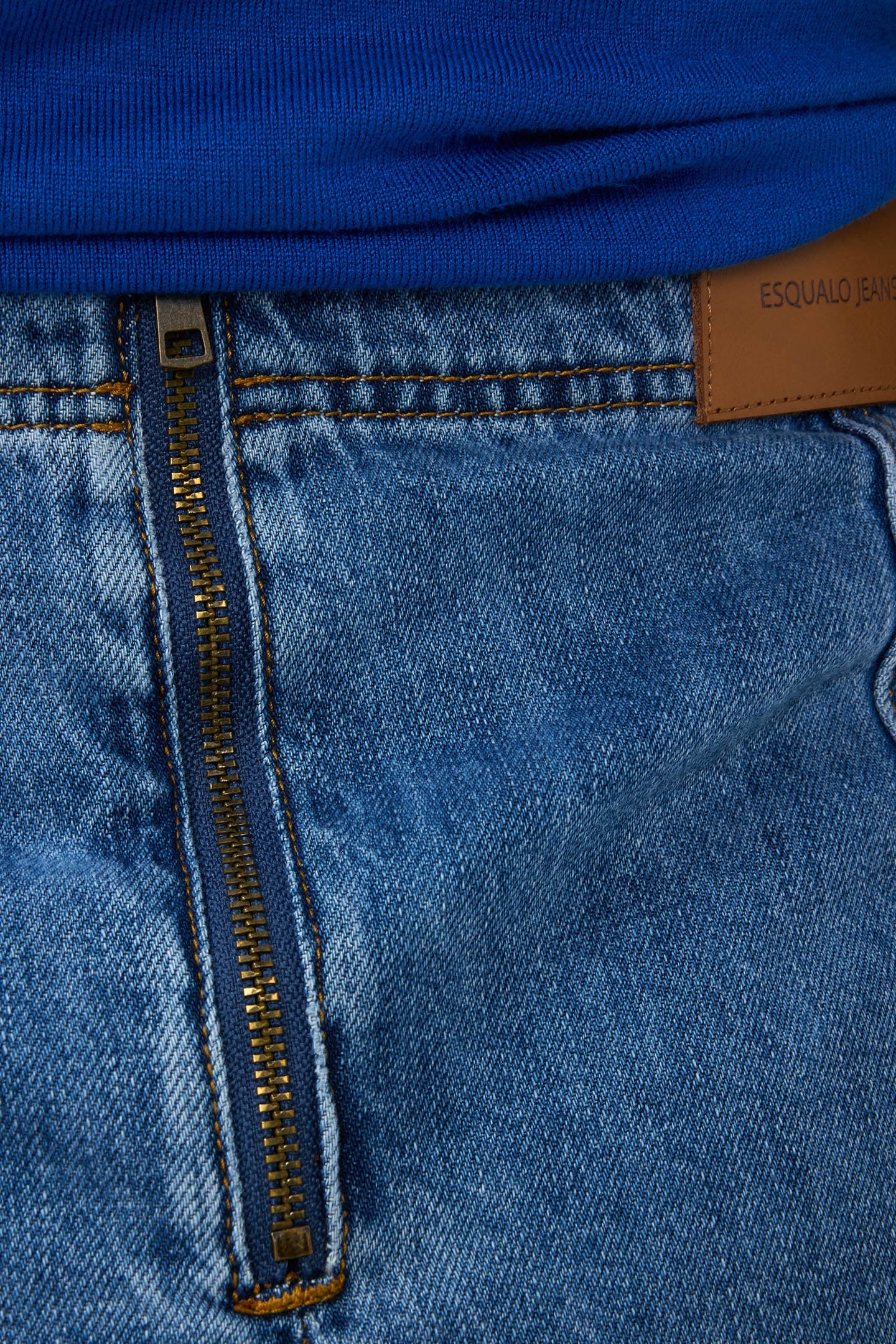 SKIRT DENIM BUTTONS JEANS BLUE 8