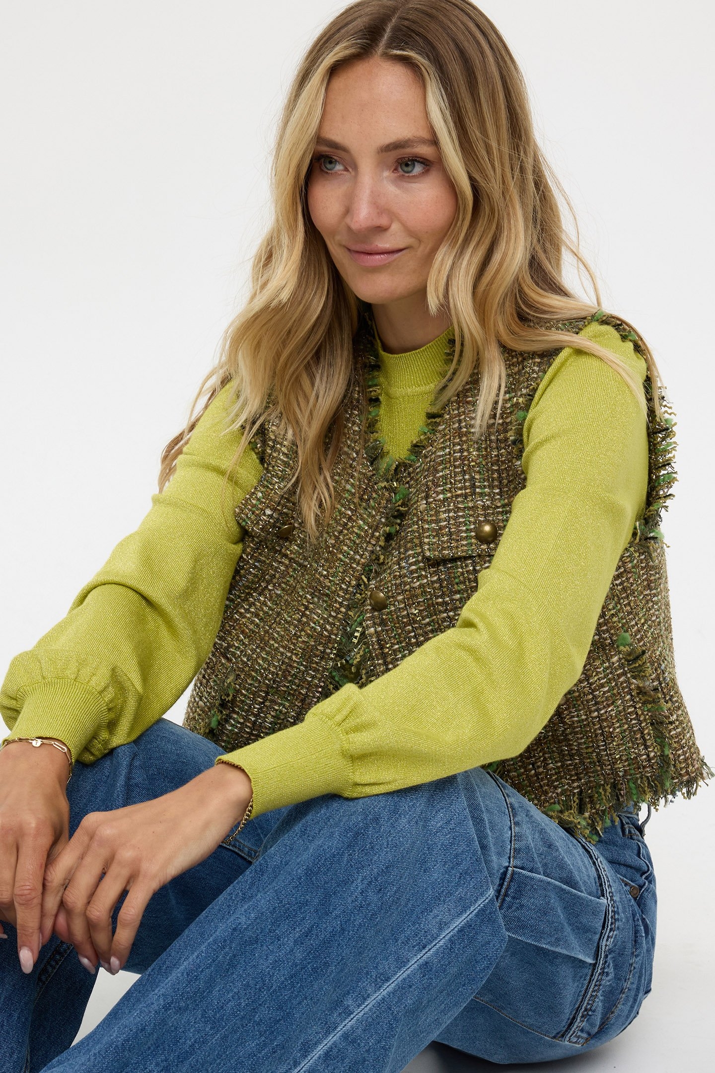 GILET TWEED MULTI COLOR 5