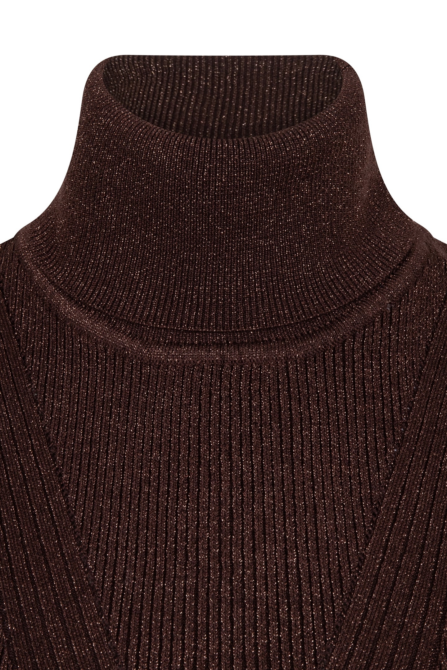 TOP SLV/LSS COL LUREX CHOCOLATE 8