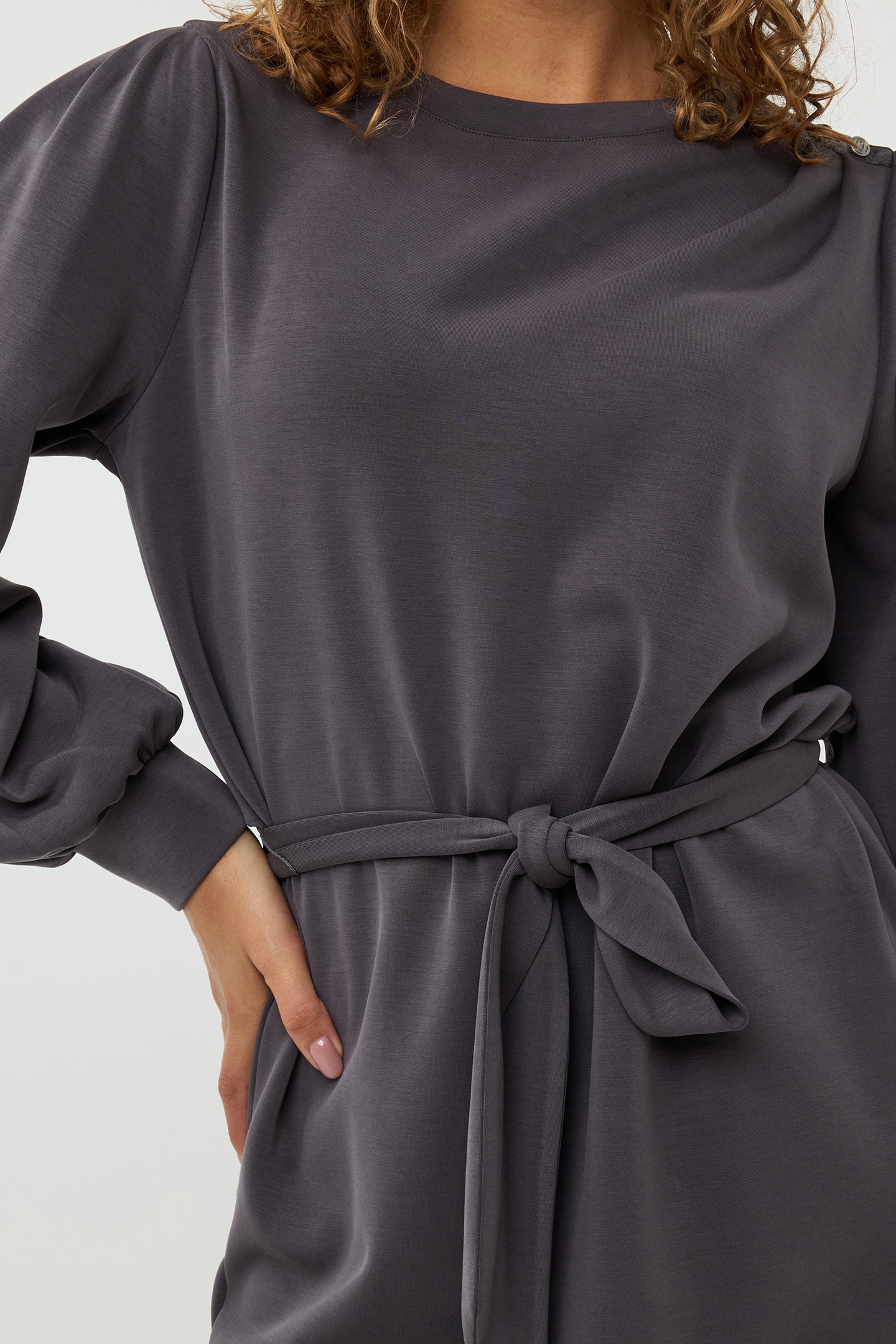 DRESS GATHERING MODAL GREY 5