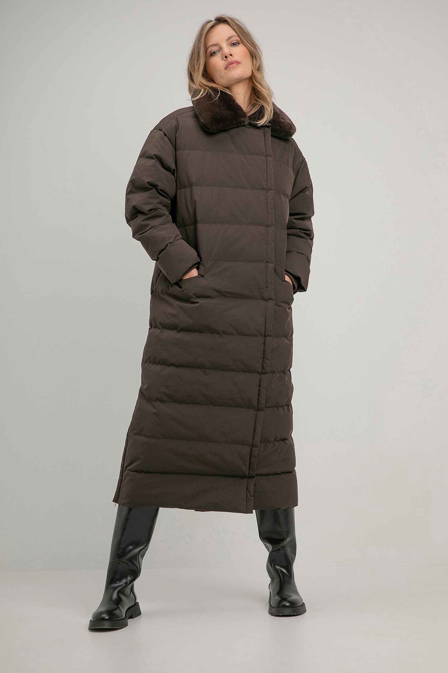 SUZE COAT DARK BROWN 3