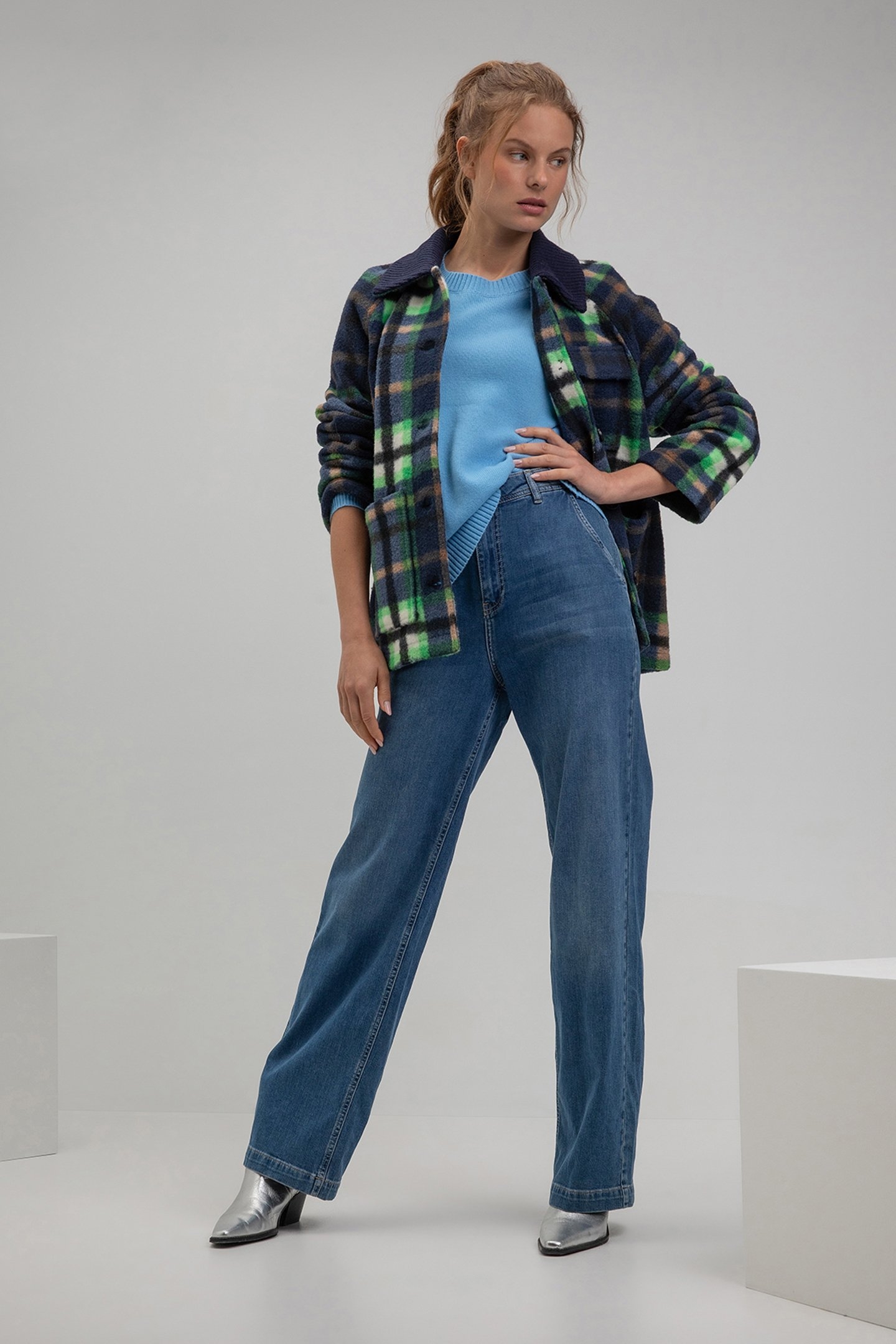 SEAN JACKET NAVY CHECK 2