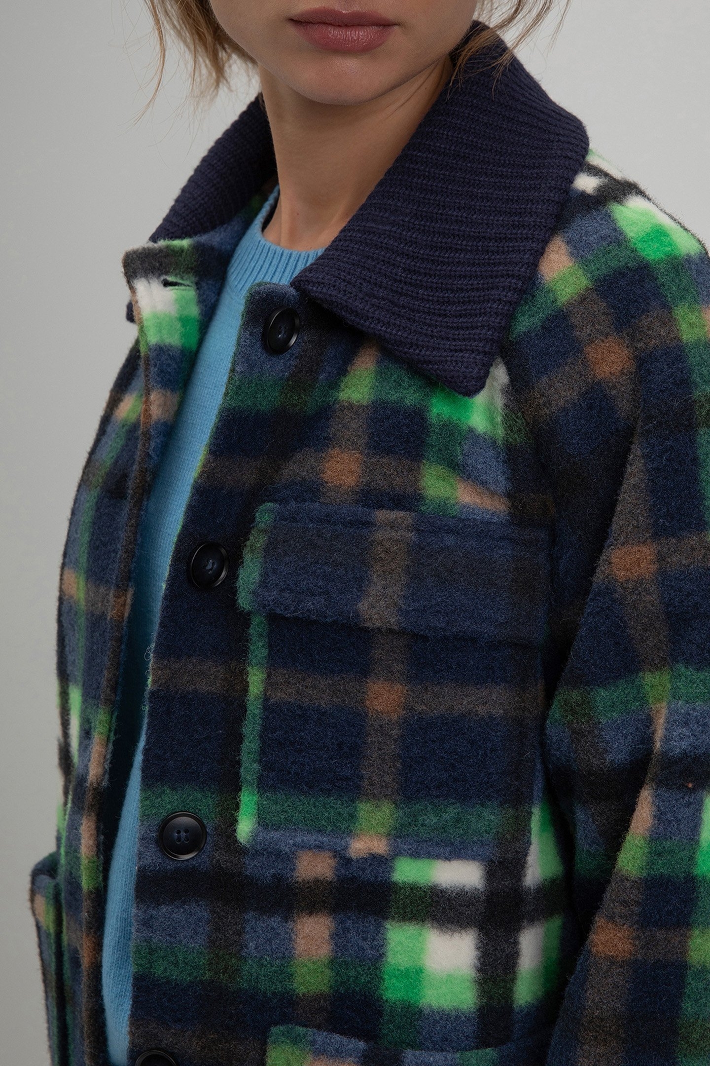SEAN JACKET NAVY CHECK 5