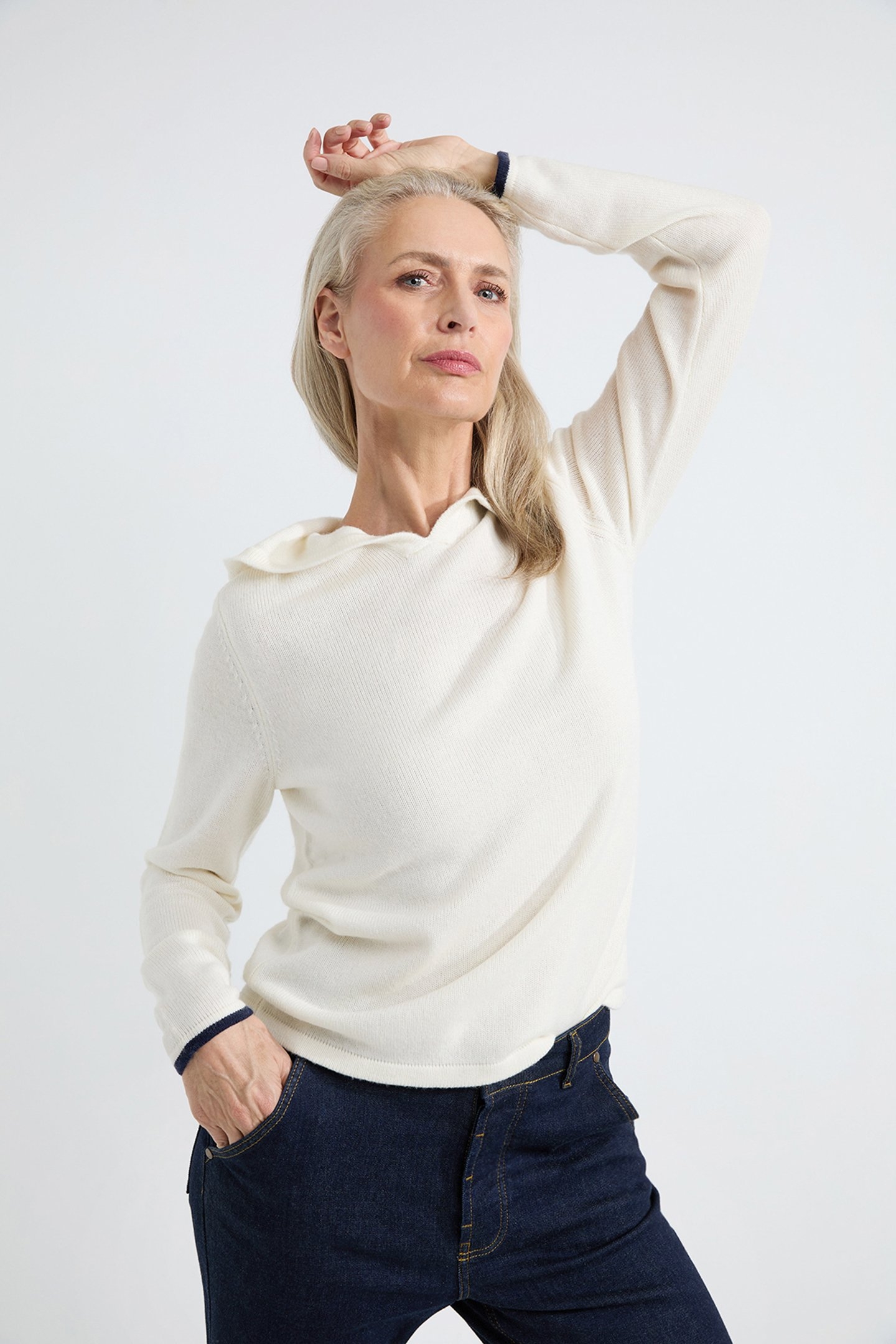 ALLARD HOODIE OFF WHITE STRIPE 1