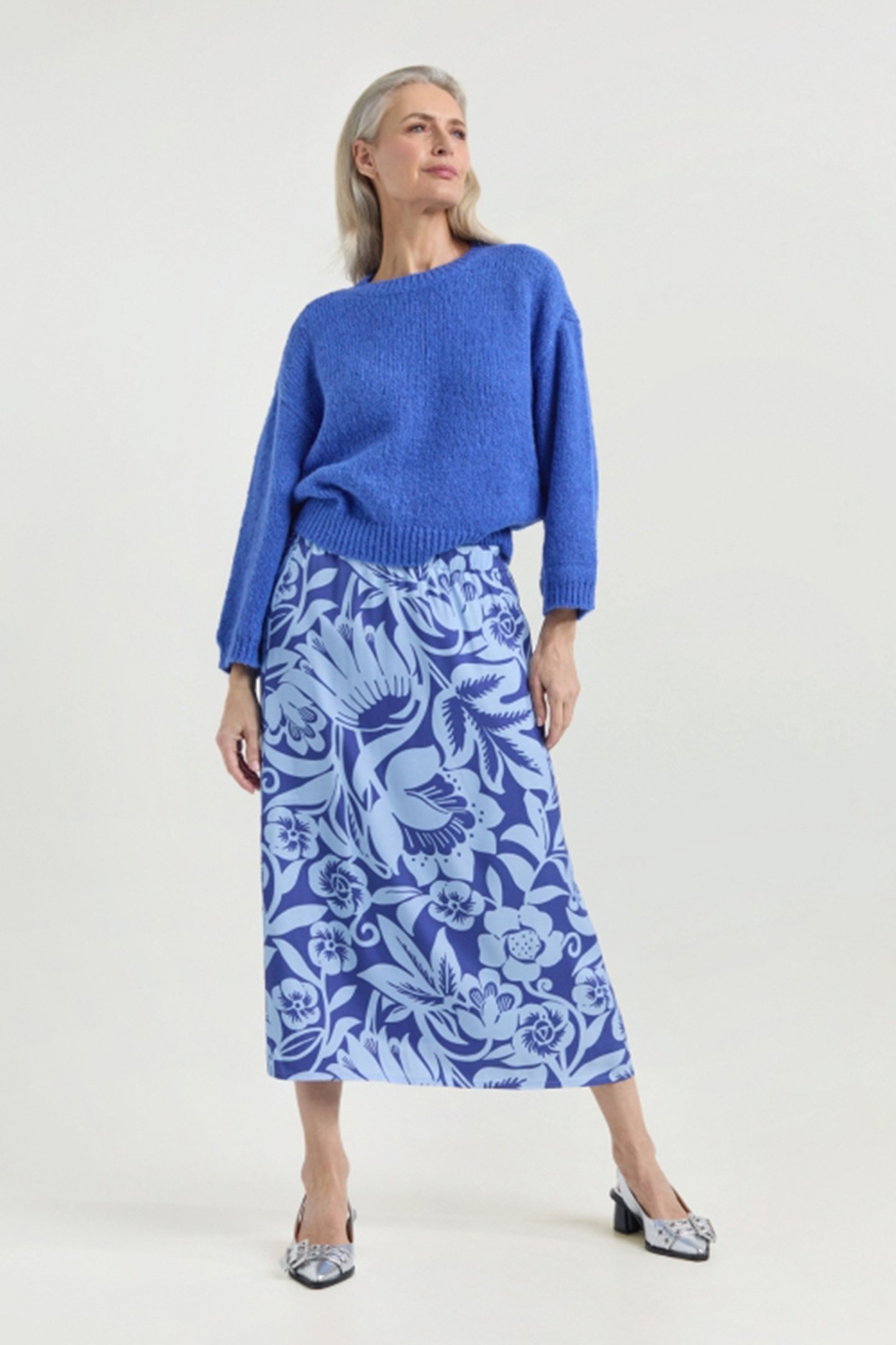SIA SKIRT OCEAN BLUE PRINT 2