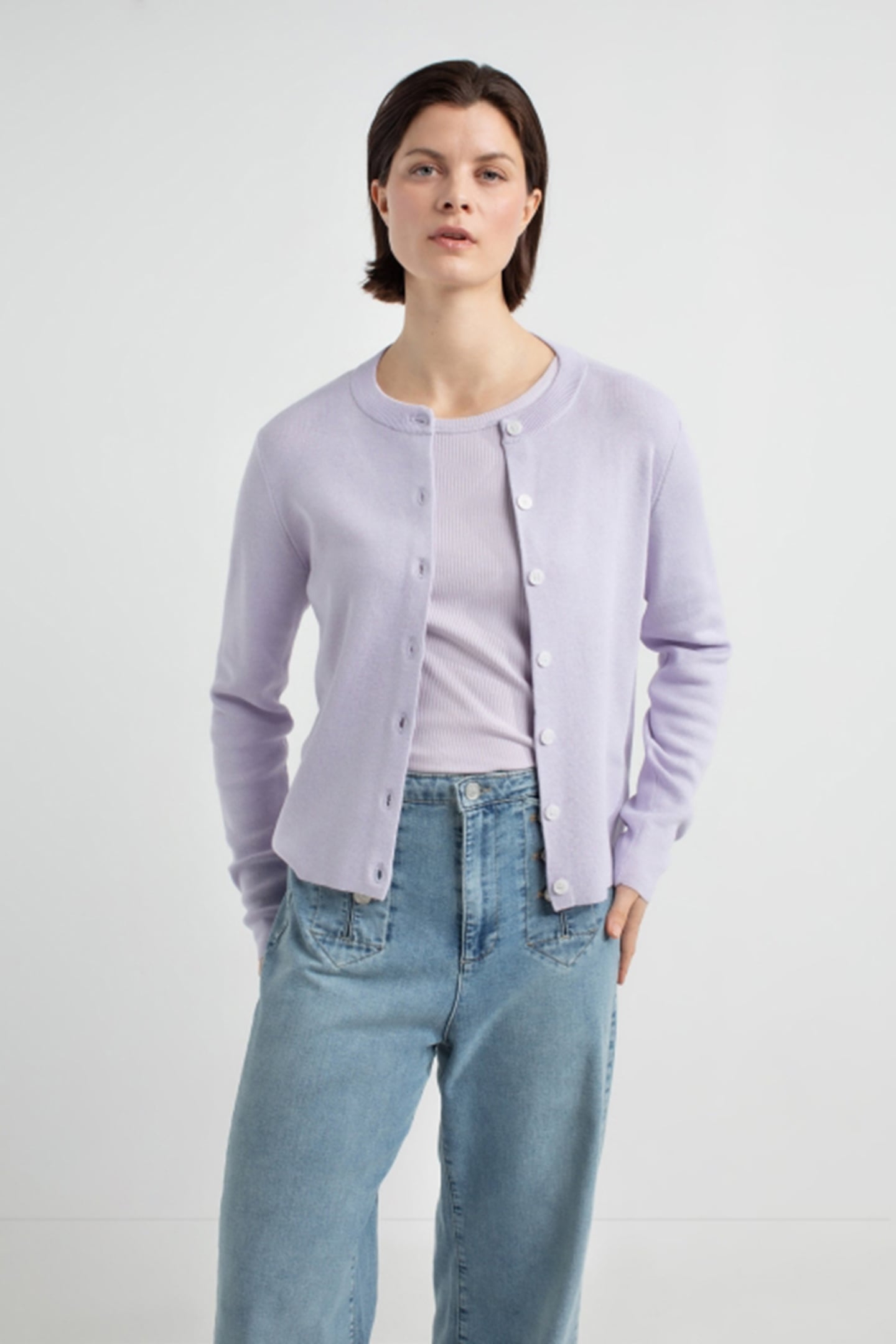 JACE CARDIGAN LIGHT LILAC 1