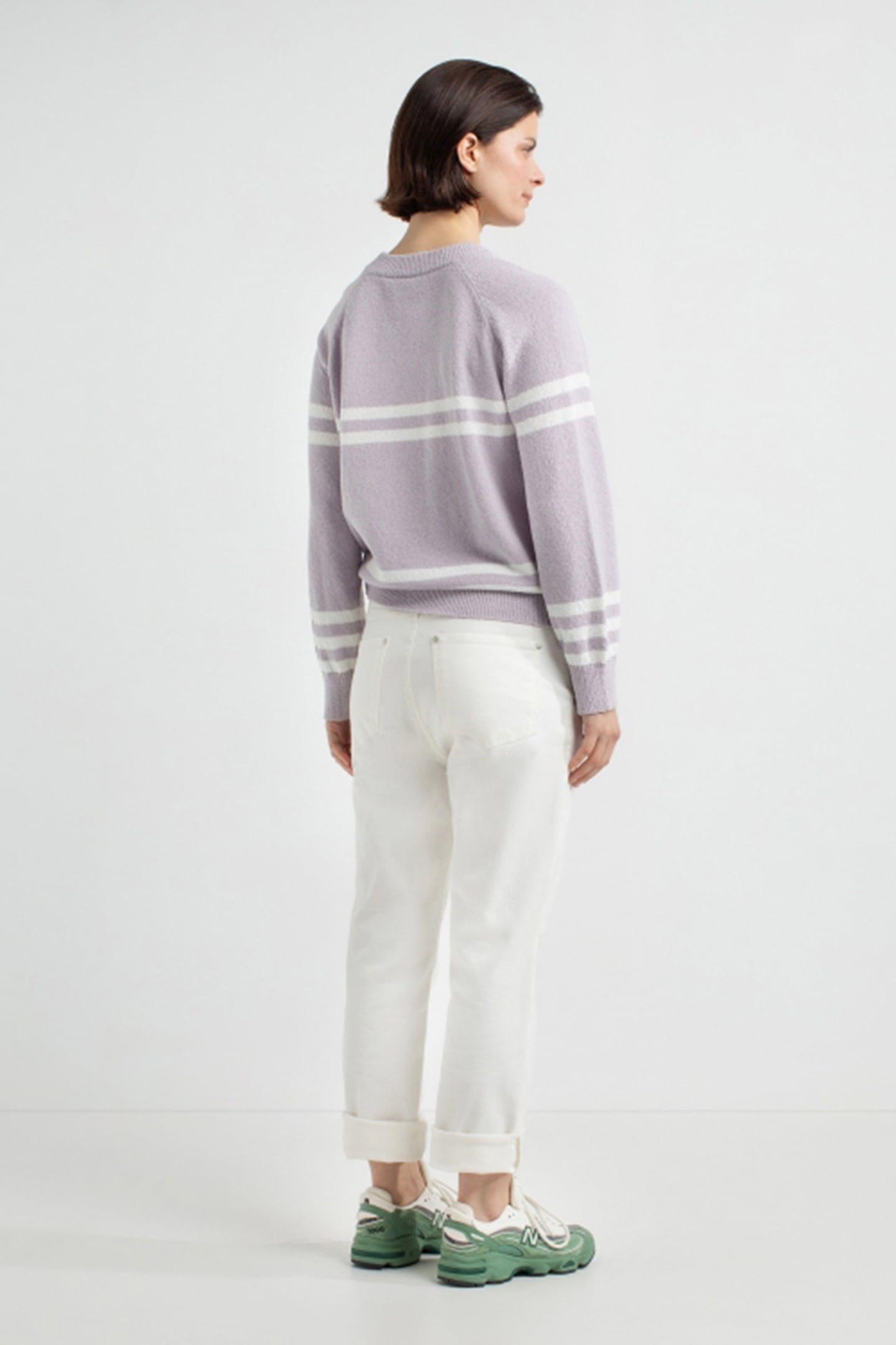 JOE SWEATER LIGHT LILAC STRIPE 3